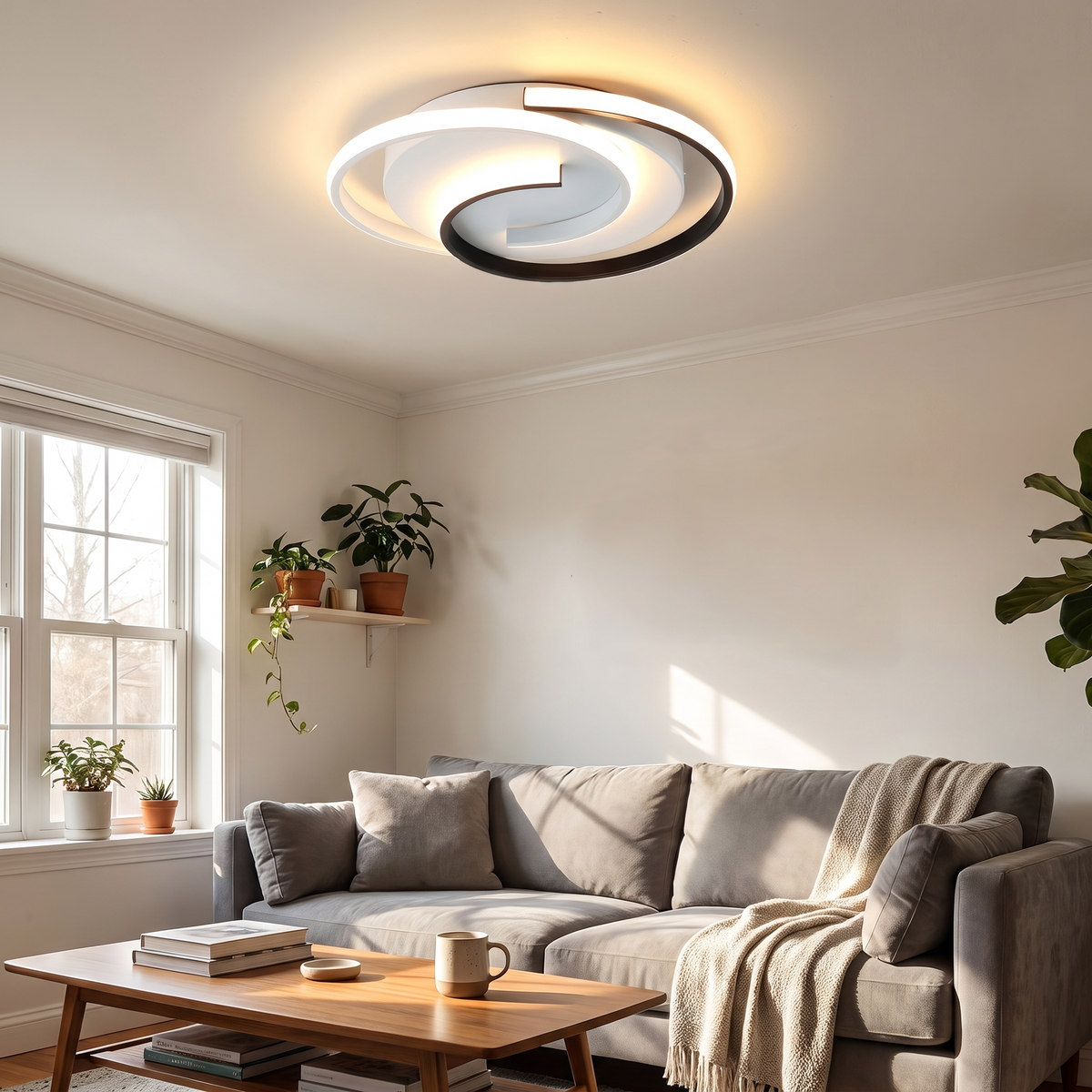 Modern Spiral LED Ceiling Light