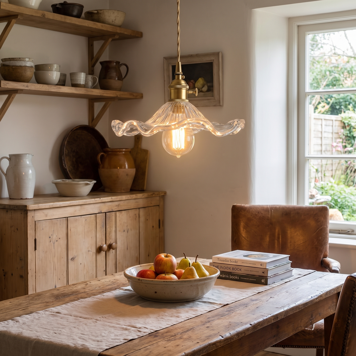 Flower Glass LED Pendant Light