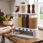 Multi-Compartment Kitchen Grain Storage Container