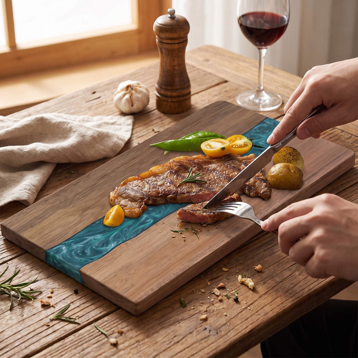 Resin River Cutting Board