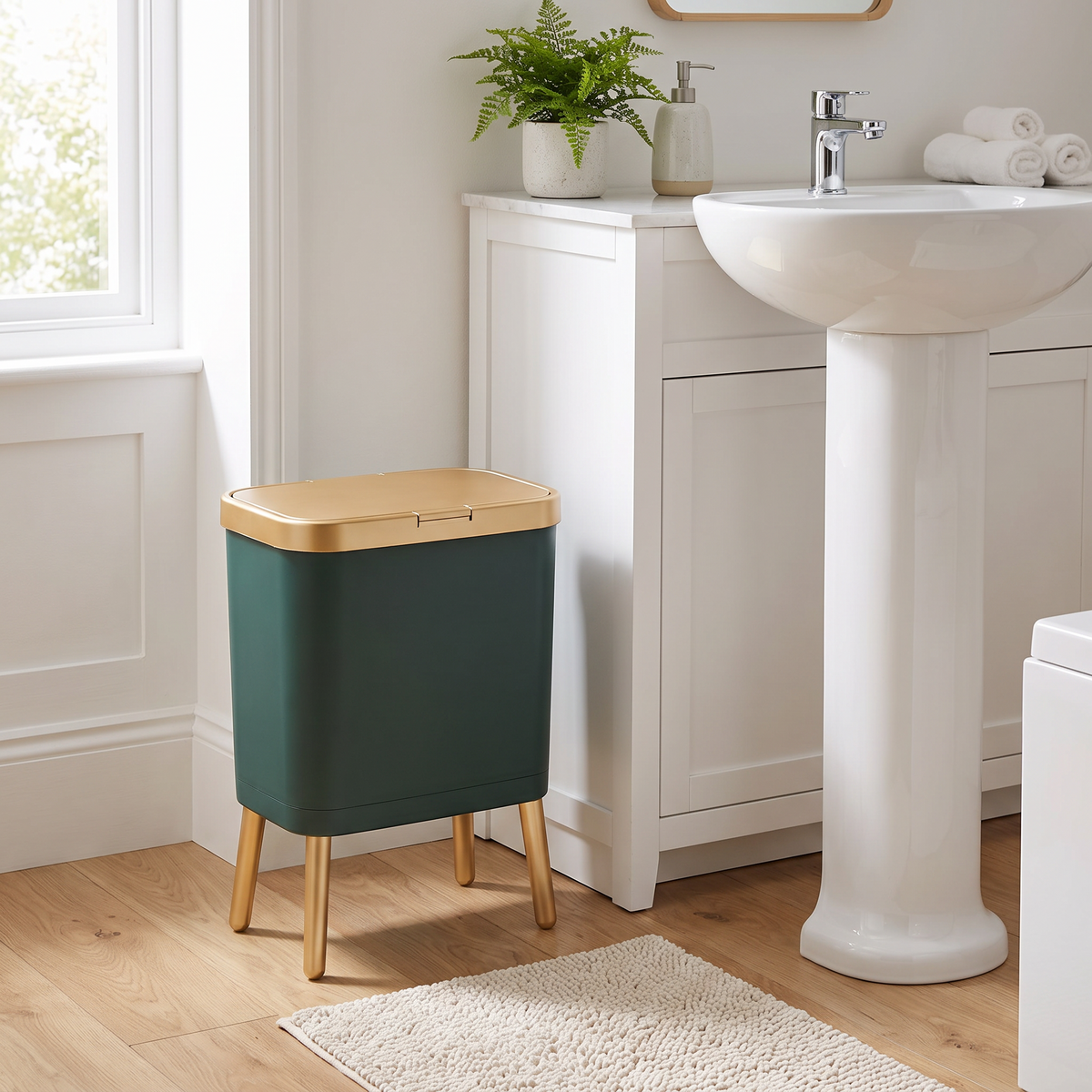 15L Modern Odour-Sealing Trash Can