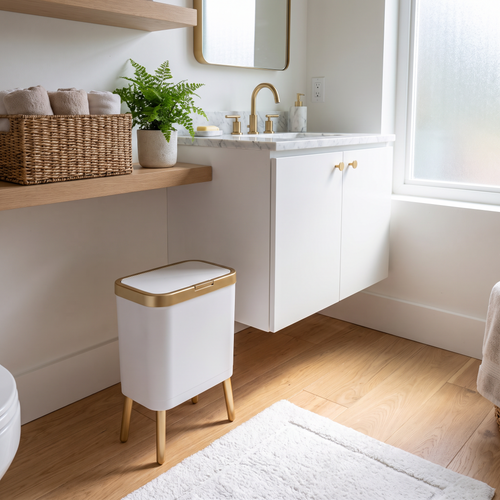 15L Modern Odour-Sealing Trash Can