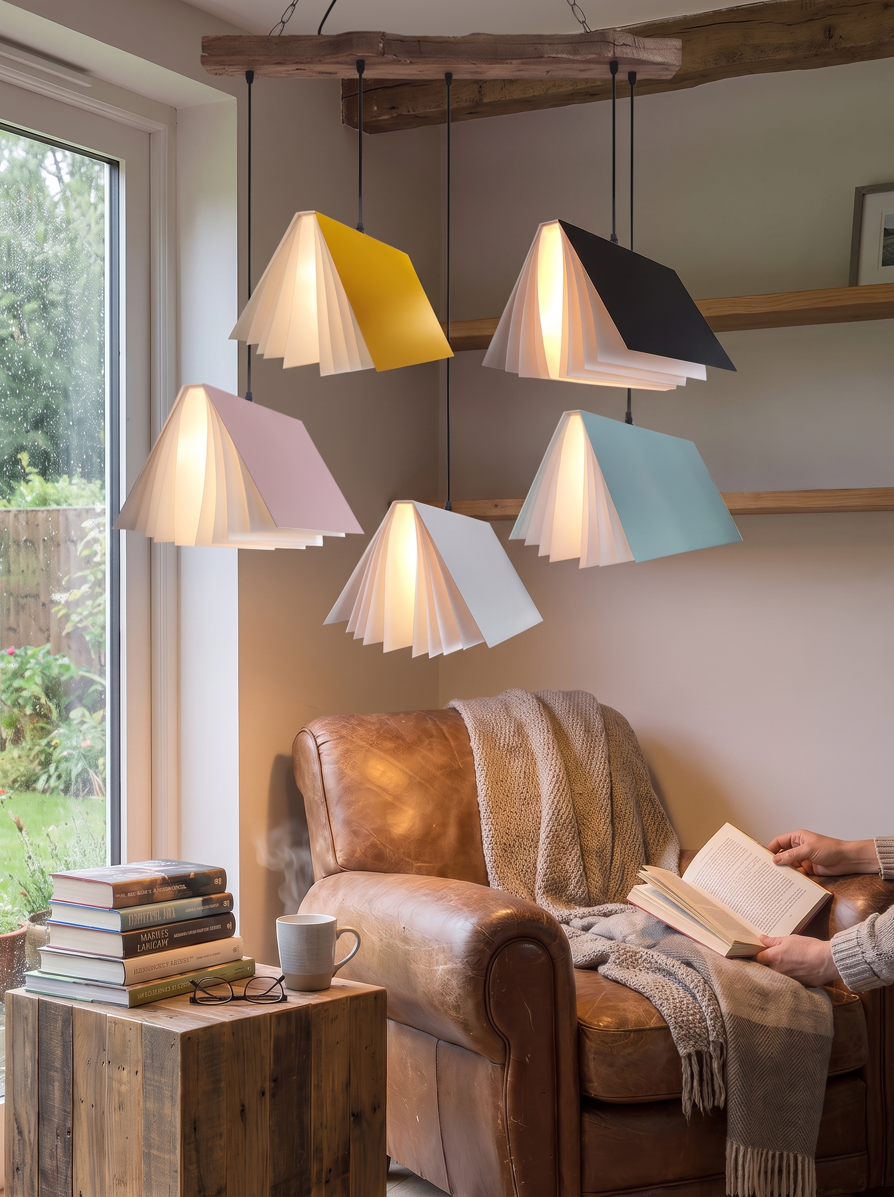 Flying Book Pendant Light lifestyle image