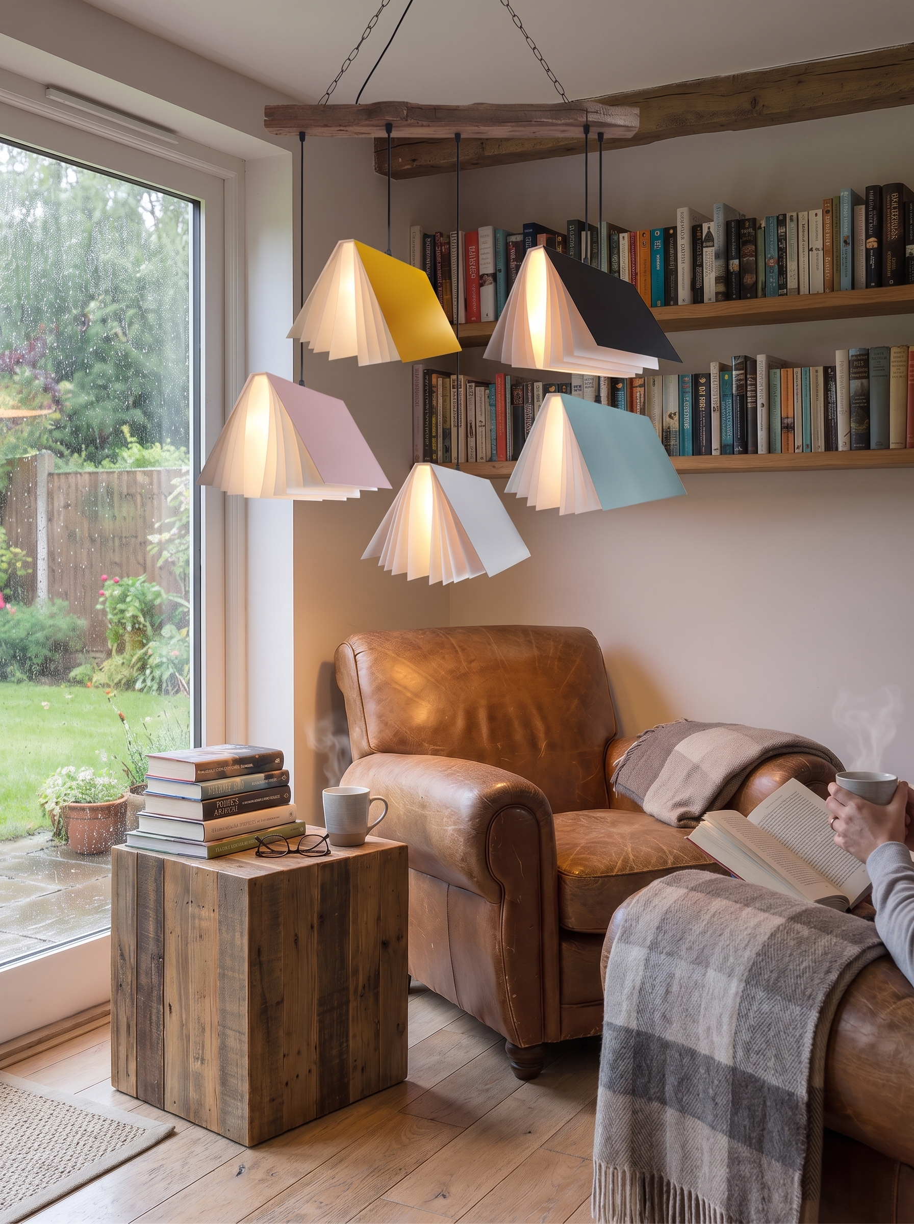 Flying Book Pendant Light lifestyle image