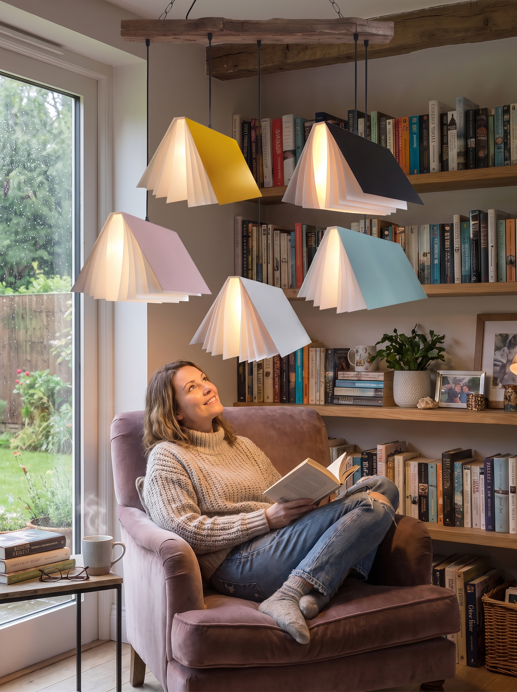 Flying Book Pendant Light lifestyle image
