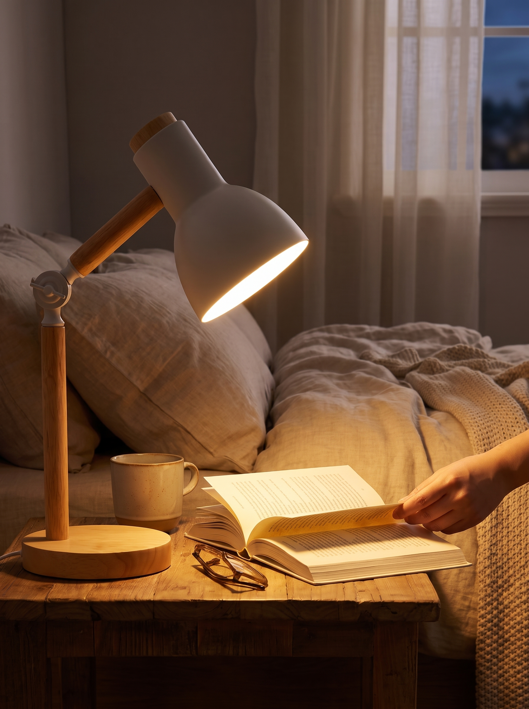 Nordic Wooden Desk Lamp lifestyle image