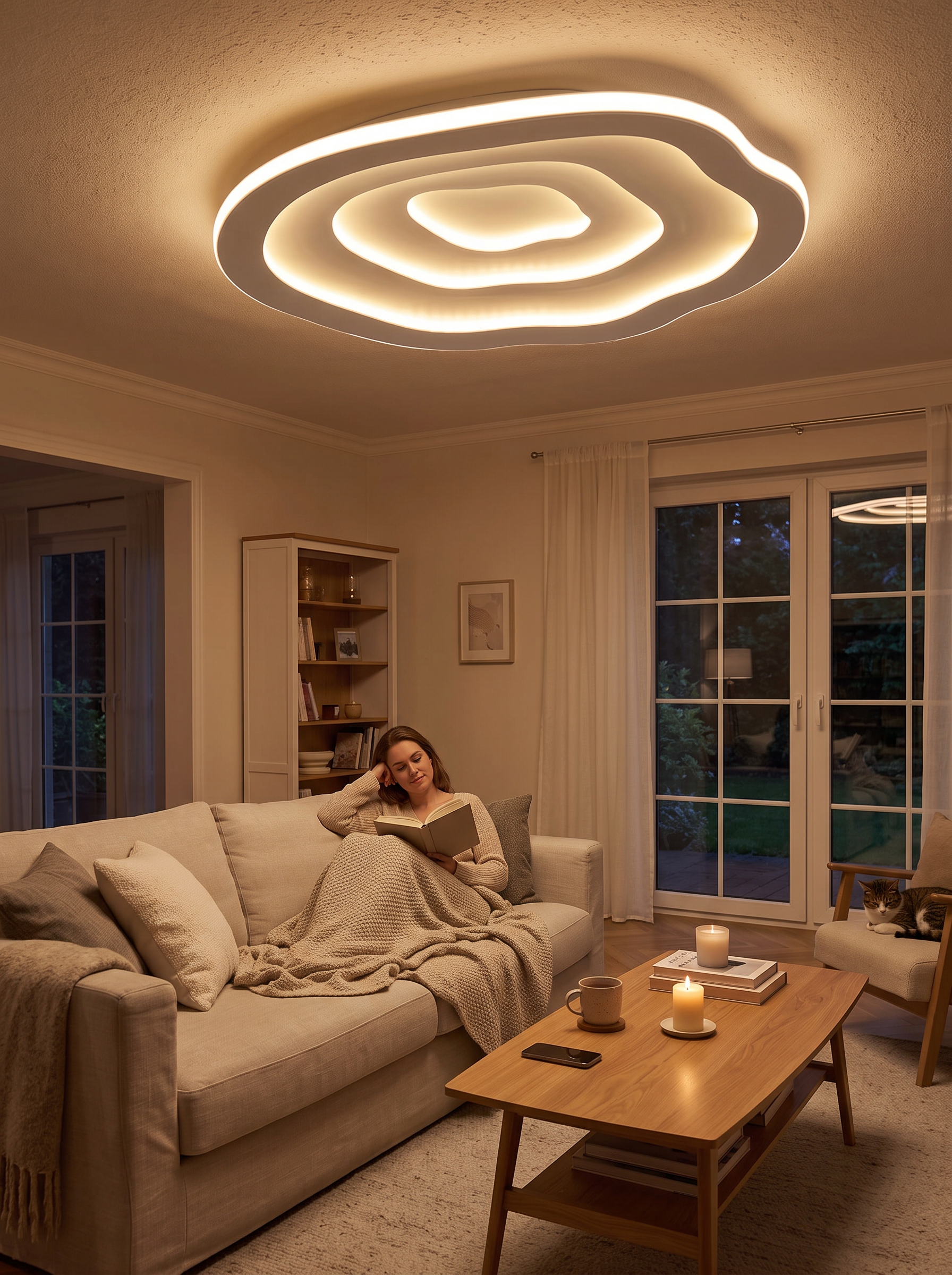 Ripple LED Ceiling Lamp lifestyle image