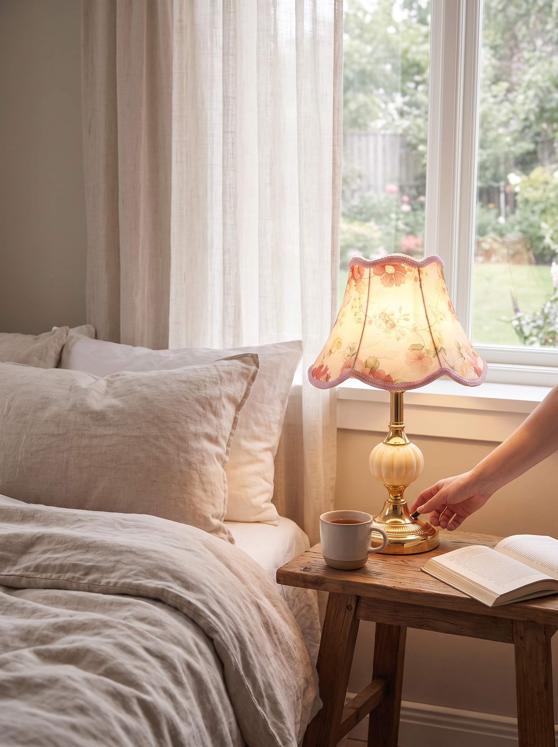 Quixy Vintage Scandinavian Table Lamp lifestyle image