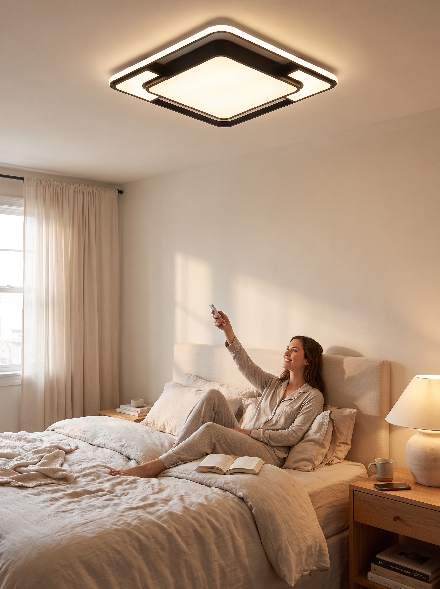 Remote-Controlled LED Ceiling Light lifestyle image