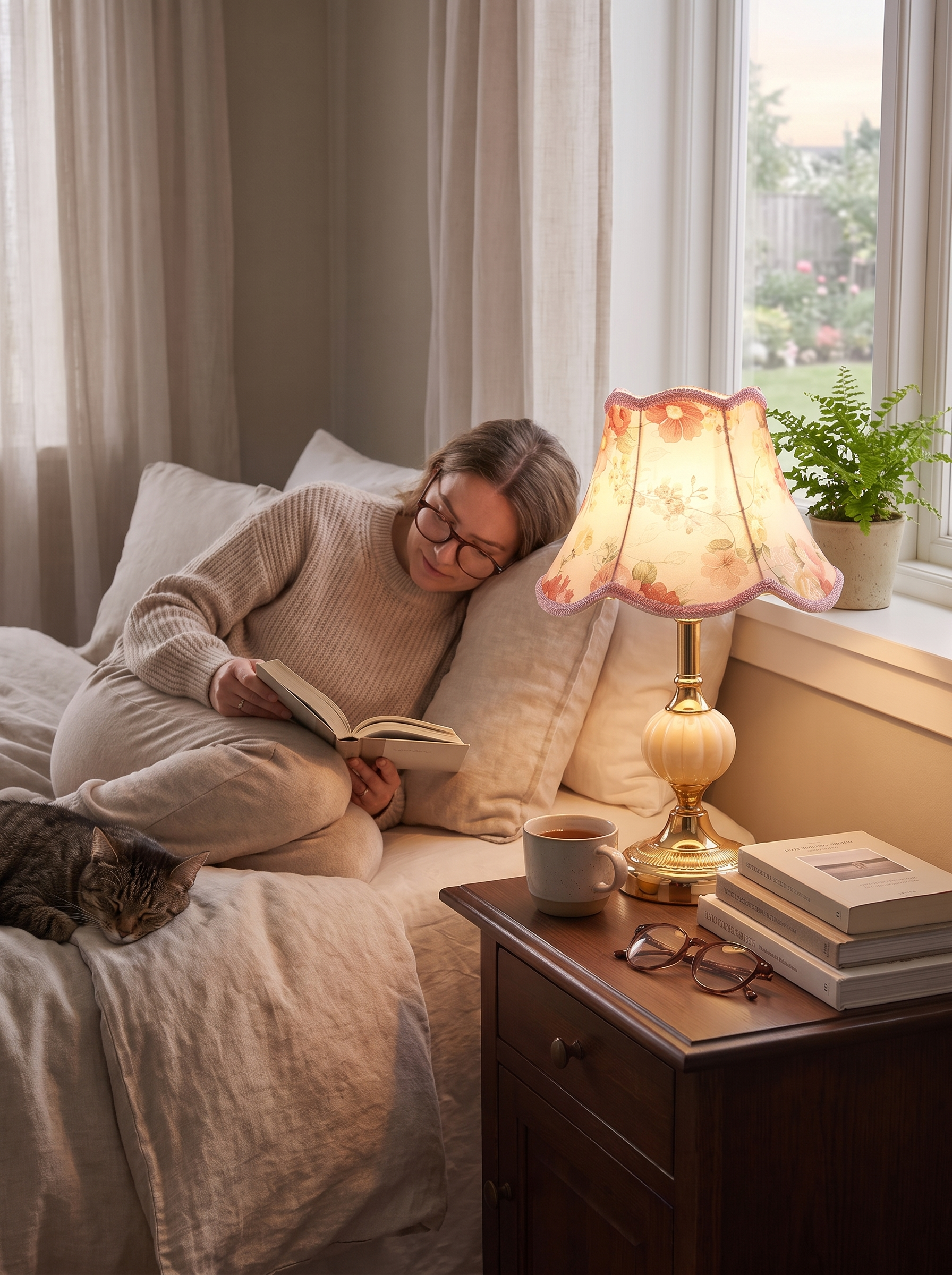 Quixy Vintage Scandinavian Table Lamp lifestyle image