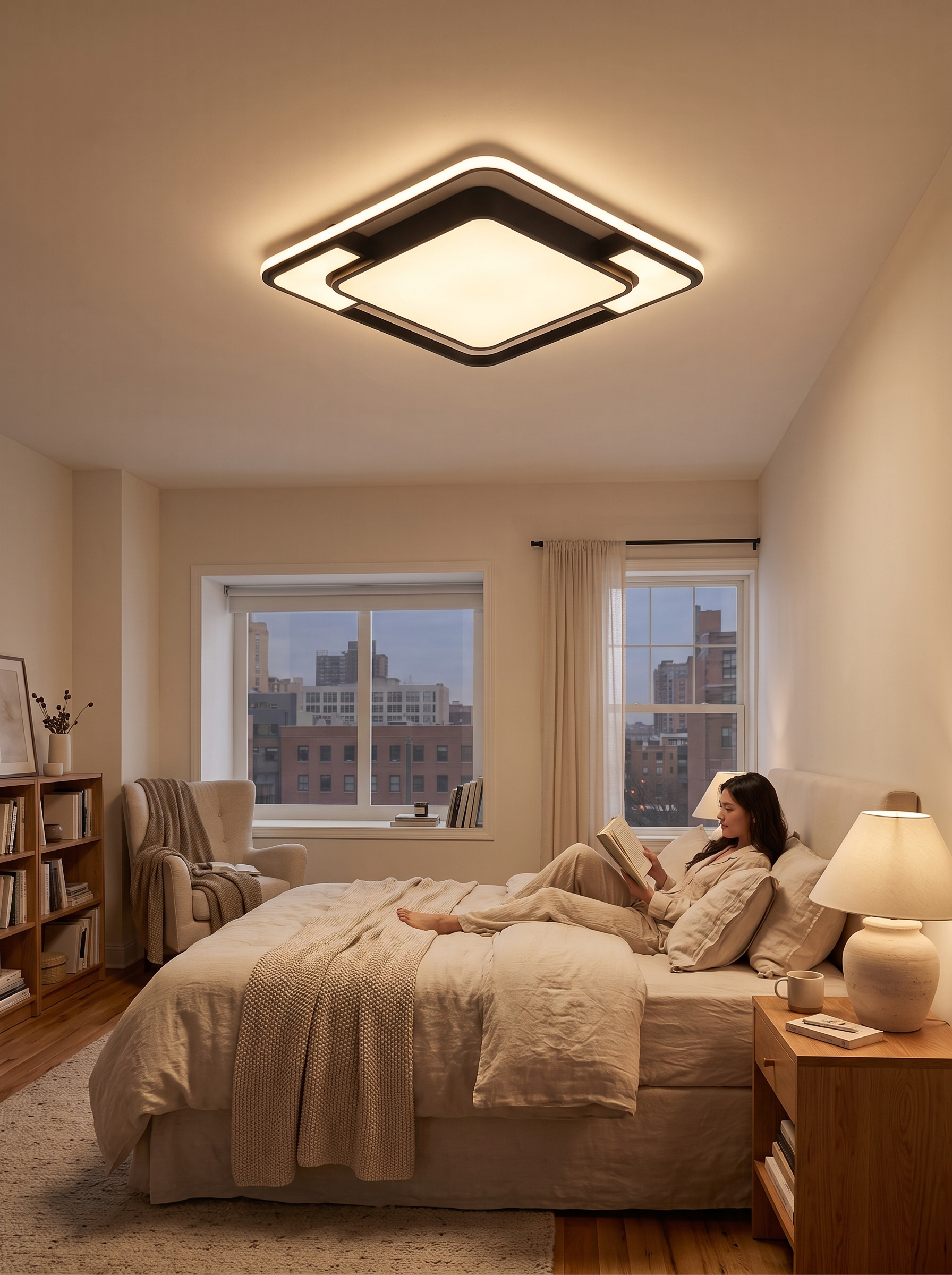 Remote-Controlled LED Ceiling Light lifestyle image