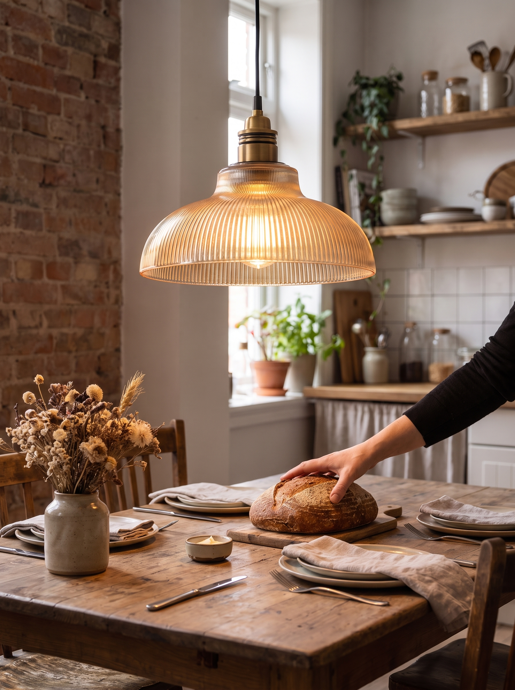 LumiVibe Glass Pendant Light lifestyle image