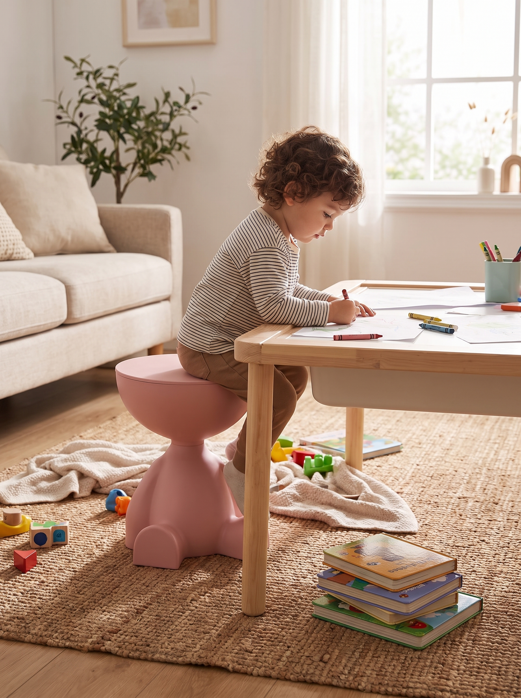 Cartoon Bear Side Table lifestyle image