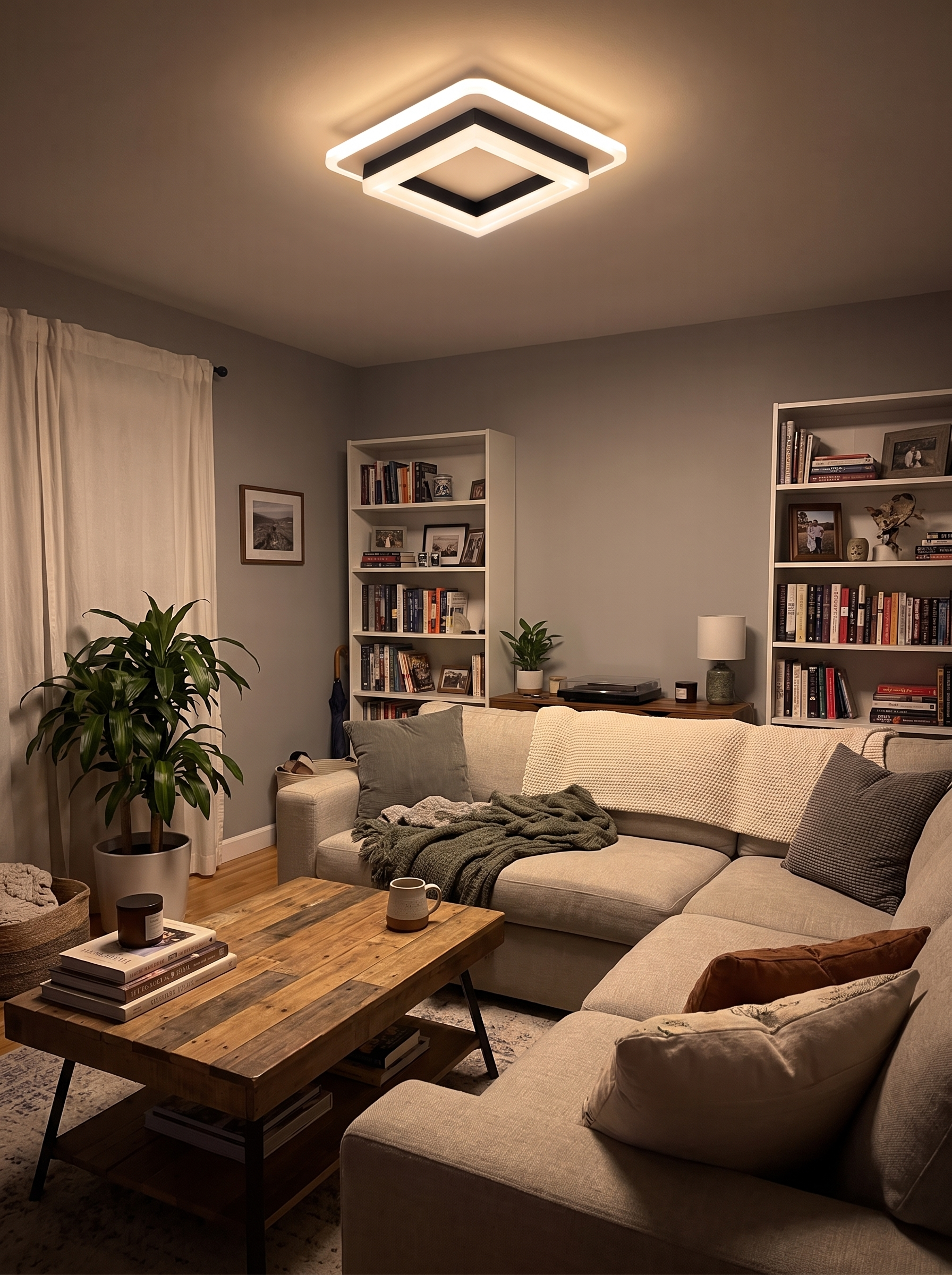 Square LED Ceiling Light lifestyle image