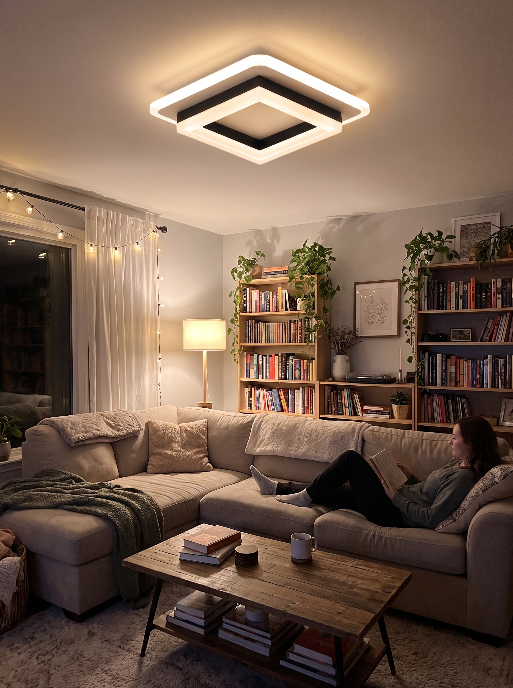 Square LED Ceiling Light lifestyle image
