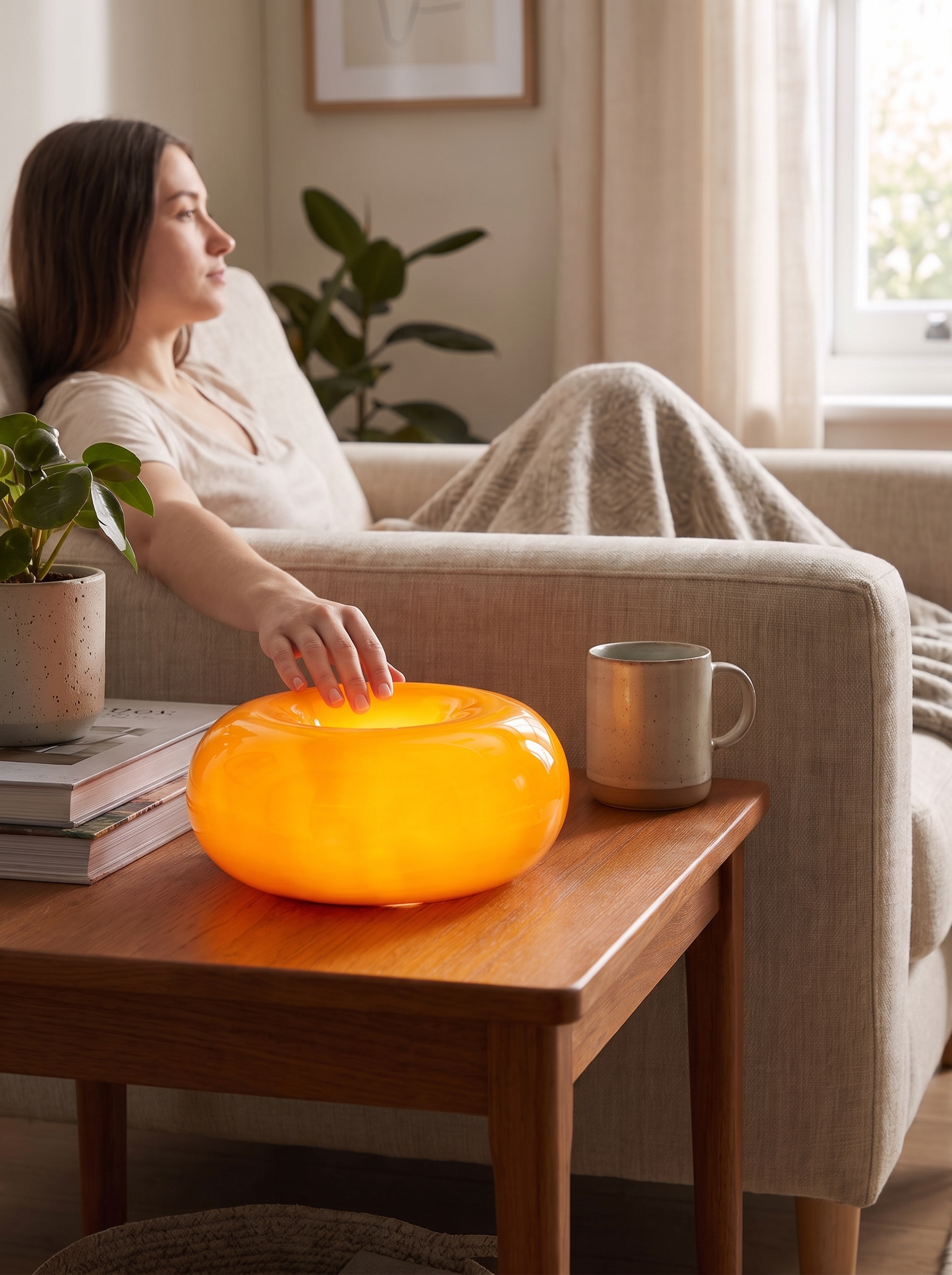 Bauhaus Donut Lamp lifestyle image