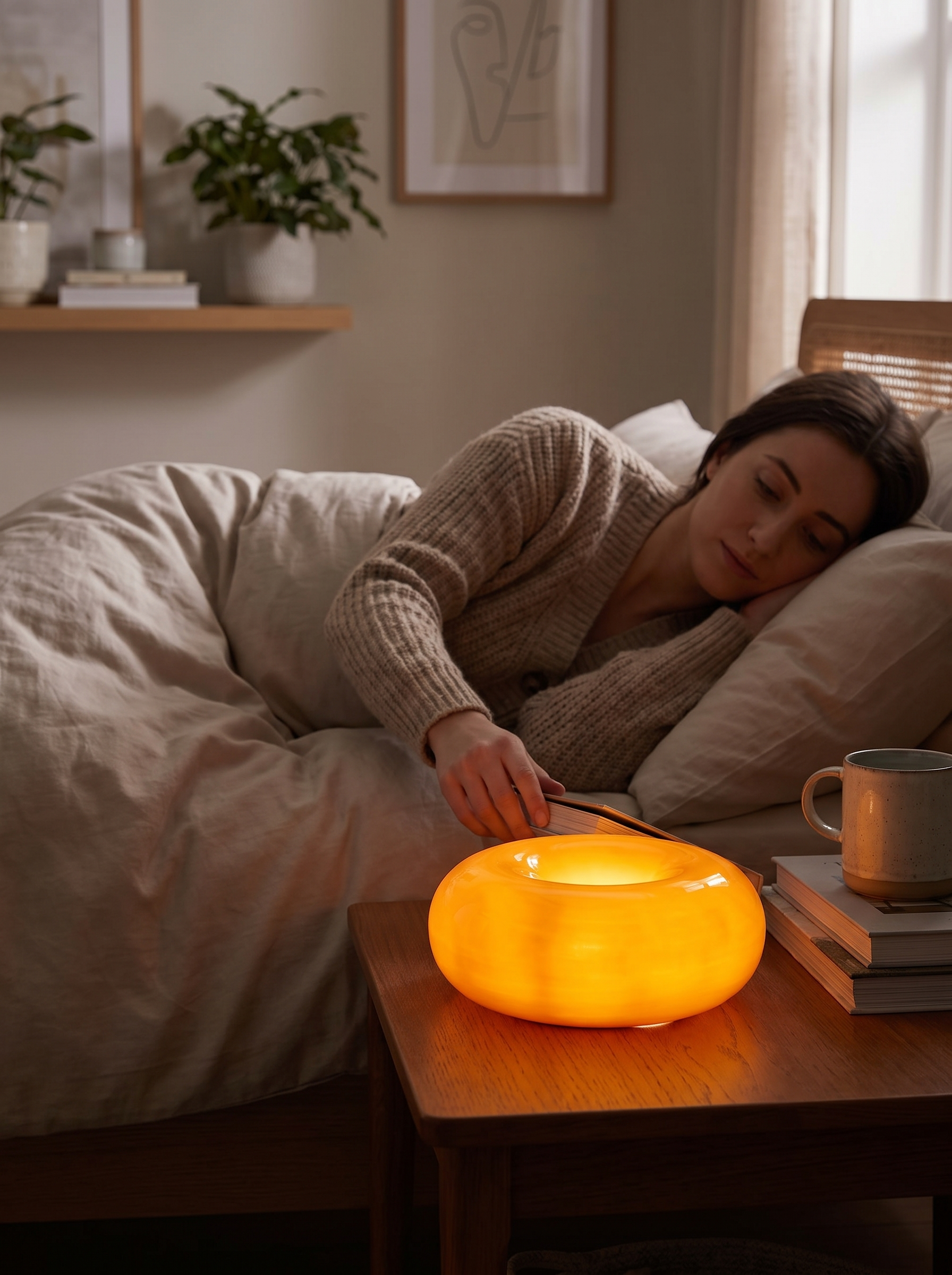 Bauhaus Donut Lamp lifestyle image