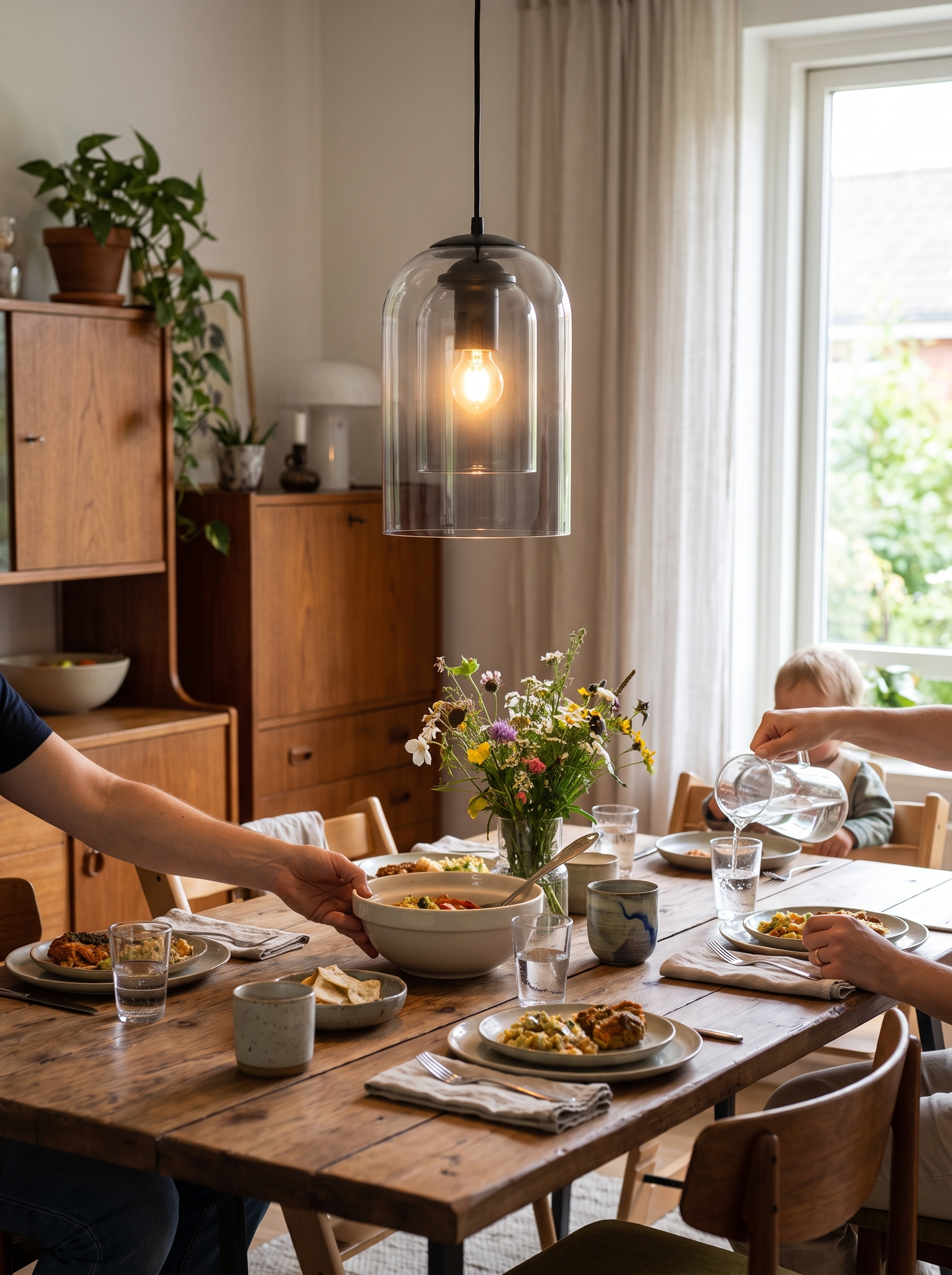 Mica Mid-Century Pendant Lamp lifestyle image