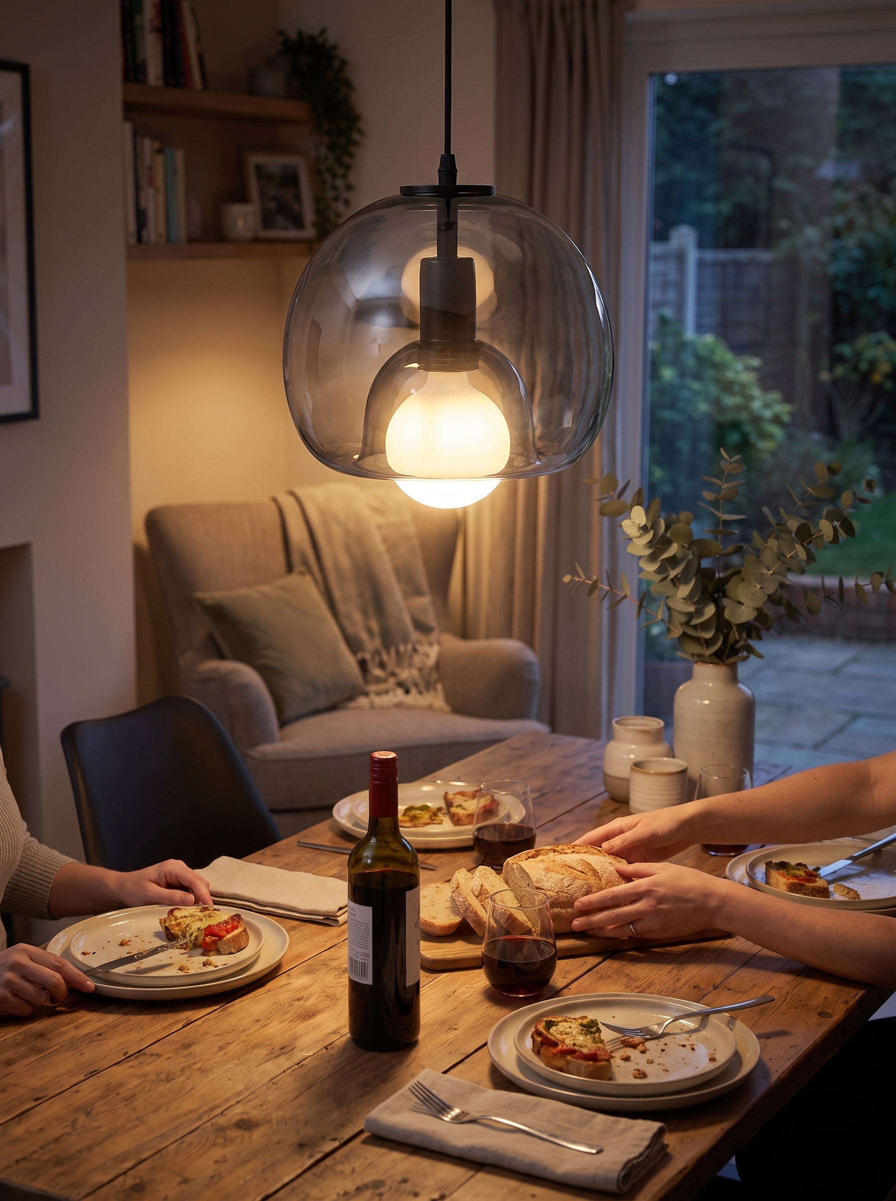 Clyde Glass Pendant Light lifestyle image