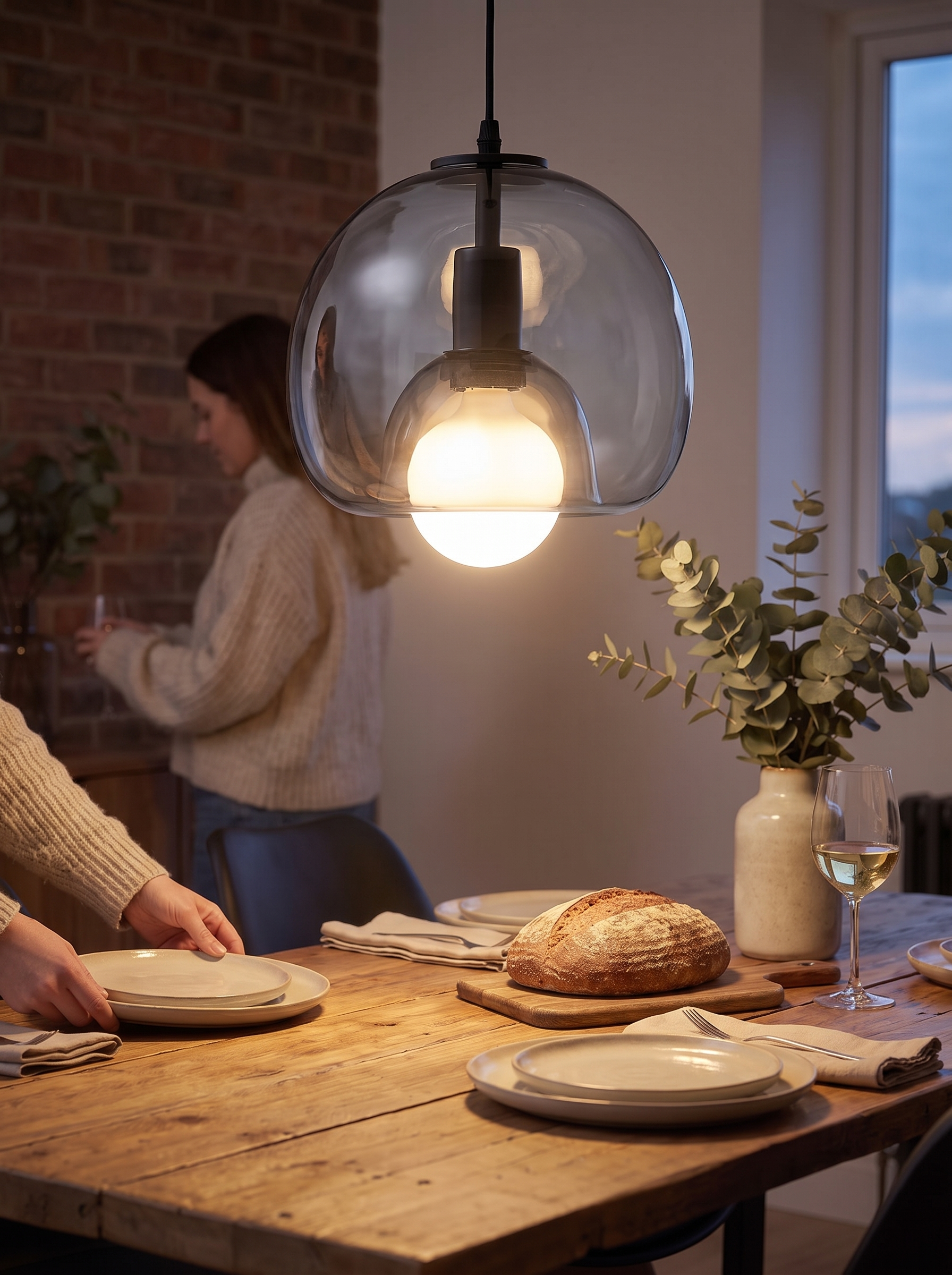 Clyde Glass Pendant Light lifestyle image