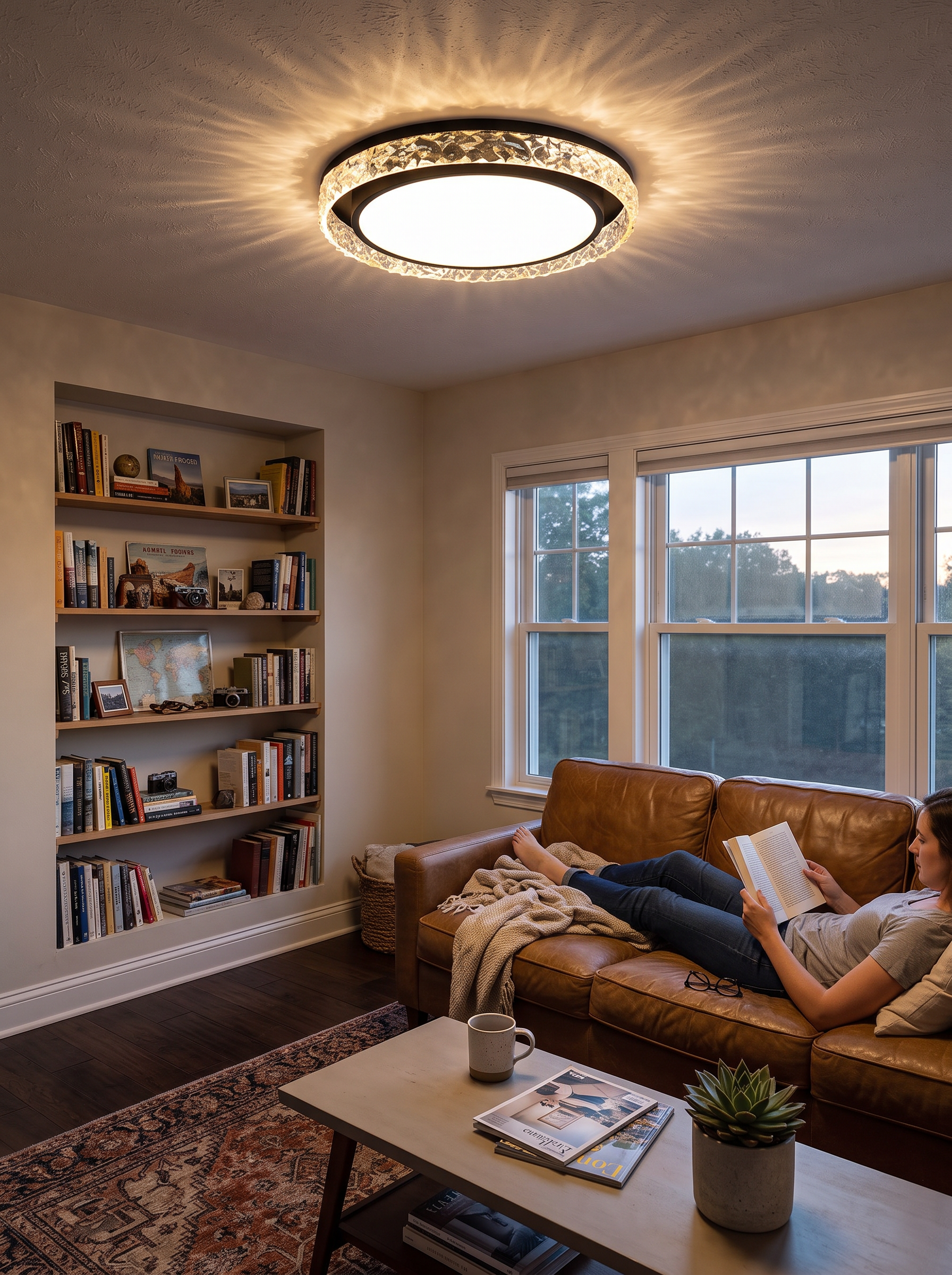 Crystal Halo LED Ceiling Light lifestyle image
