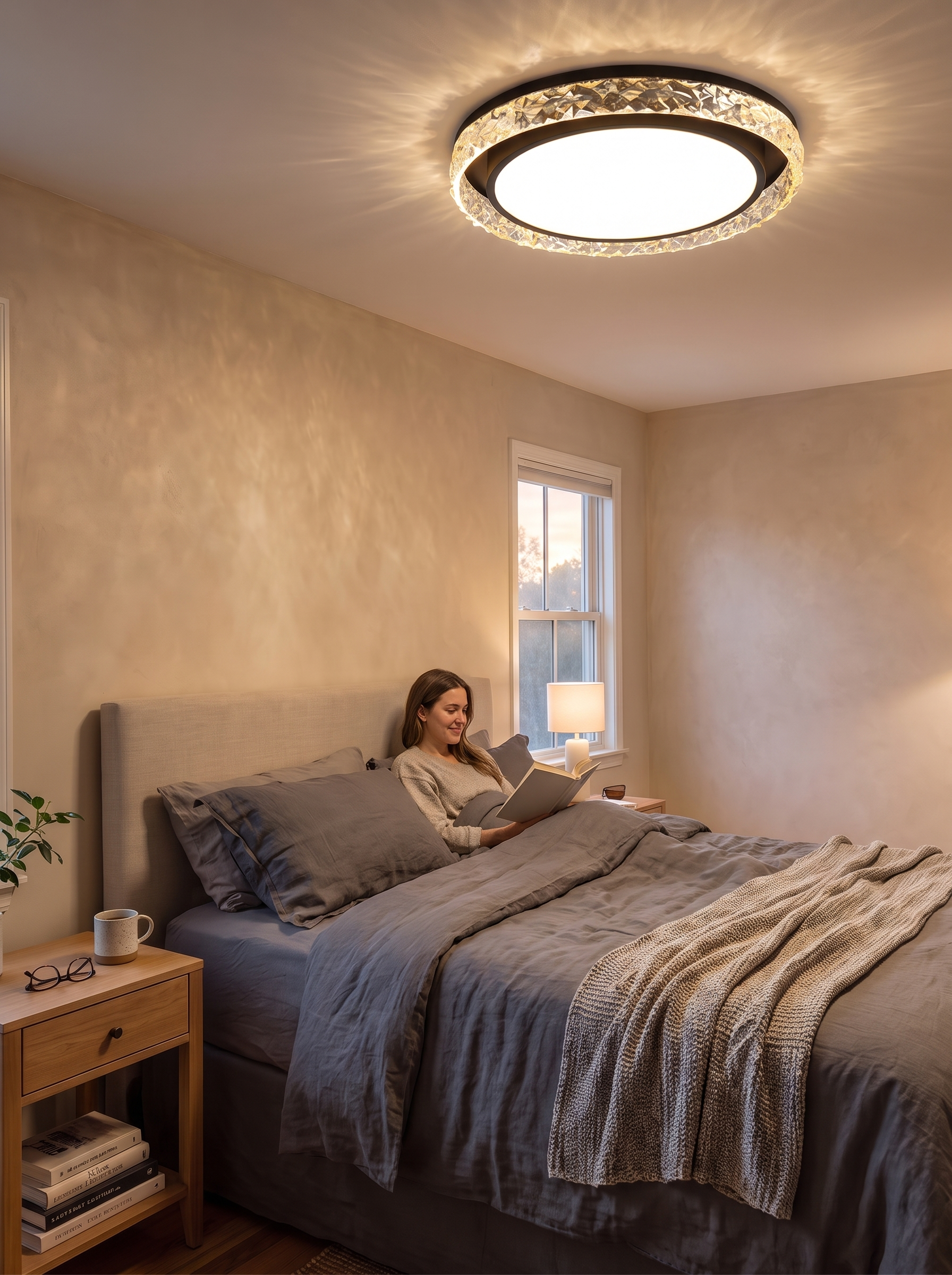 Crystal Halo LED Ceiling Light lifestyle image
