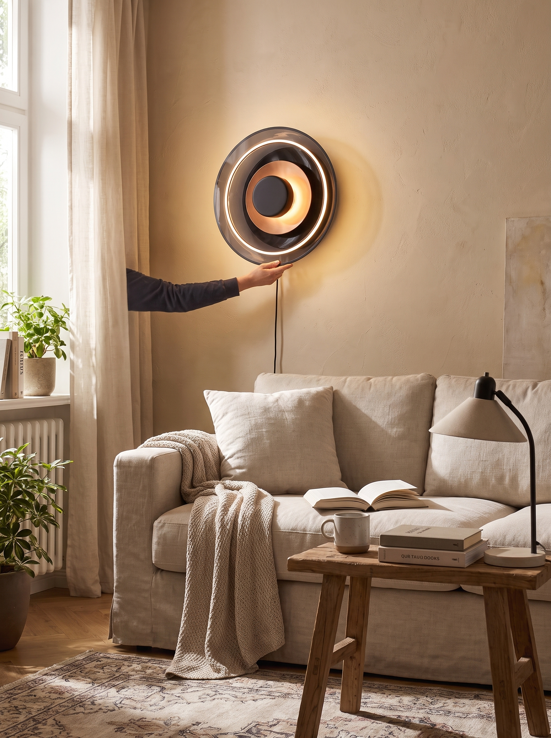 Nordic Glass LED Wall Sconce lifestyle image