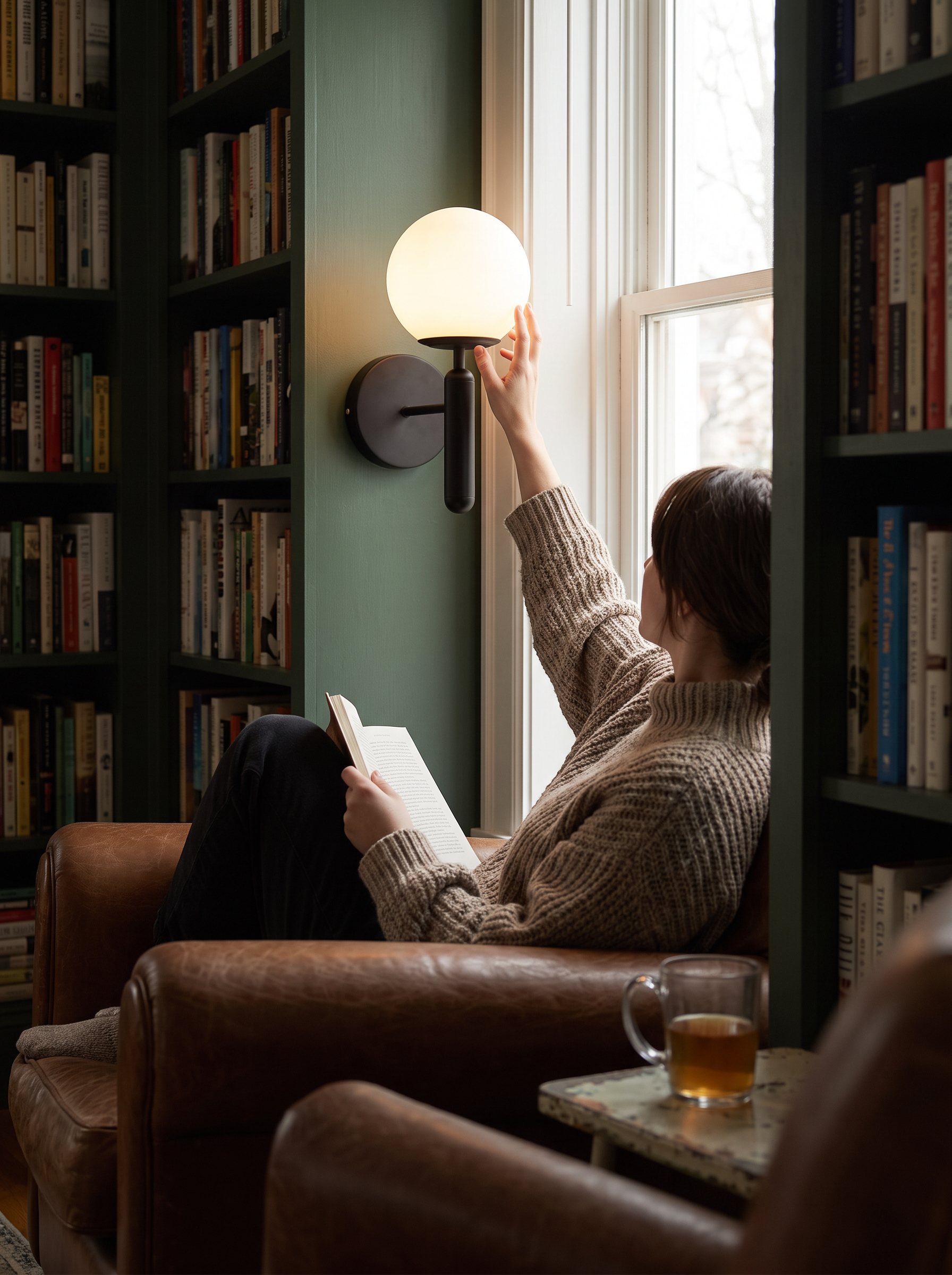 Modern Glass Wall Sconce lifestyle image