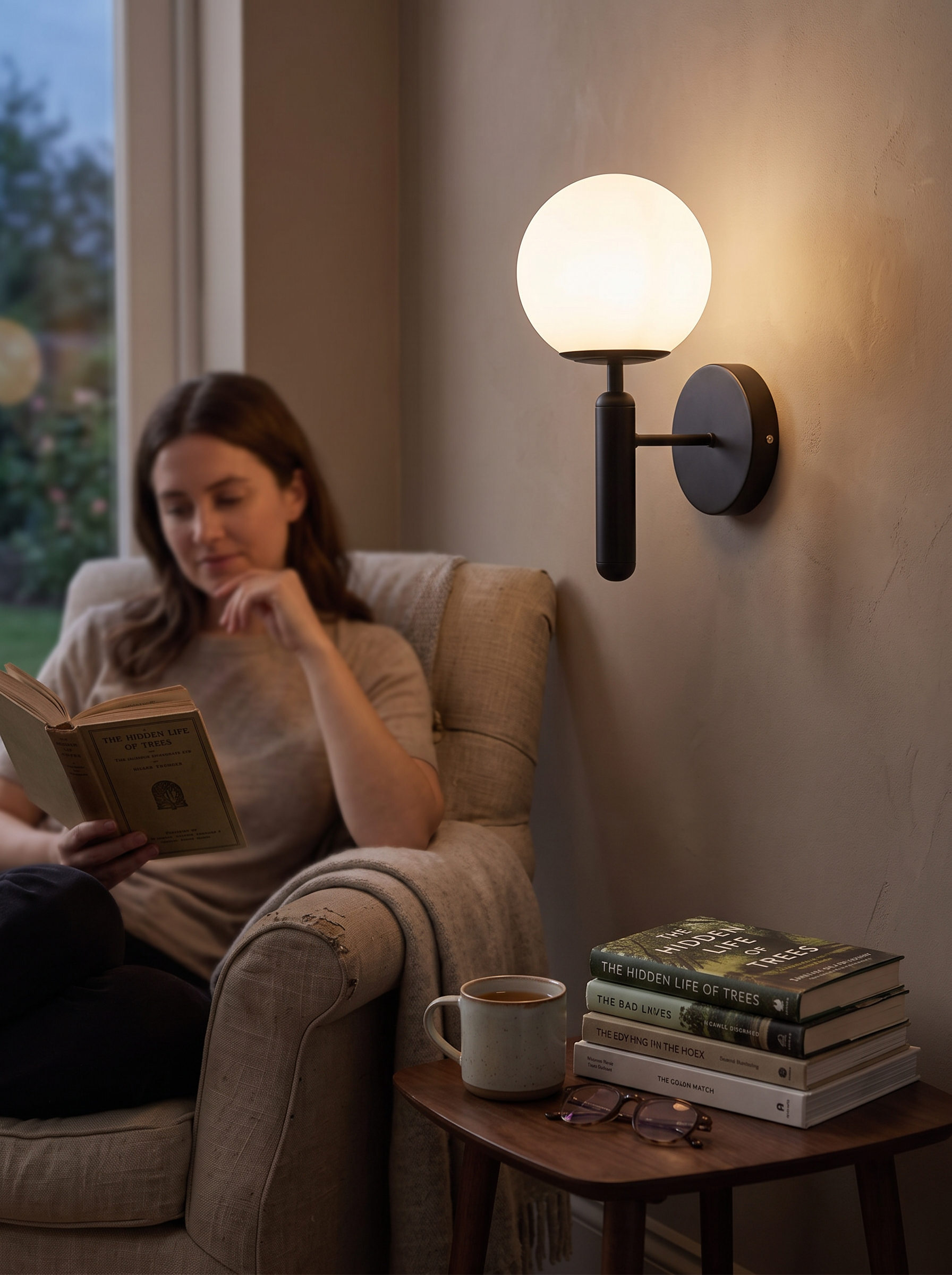 Modern Glass Wall Sconce lifestyle image