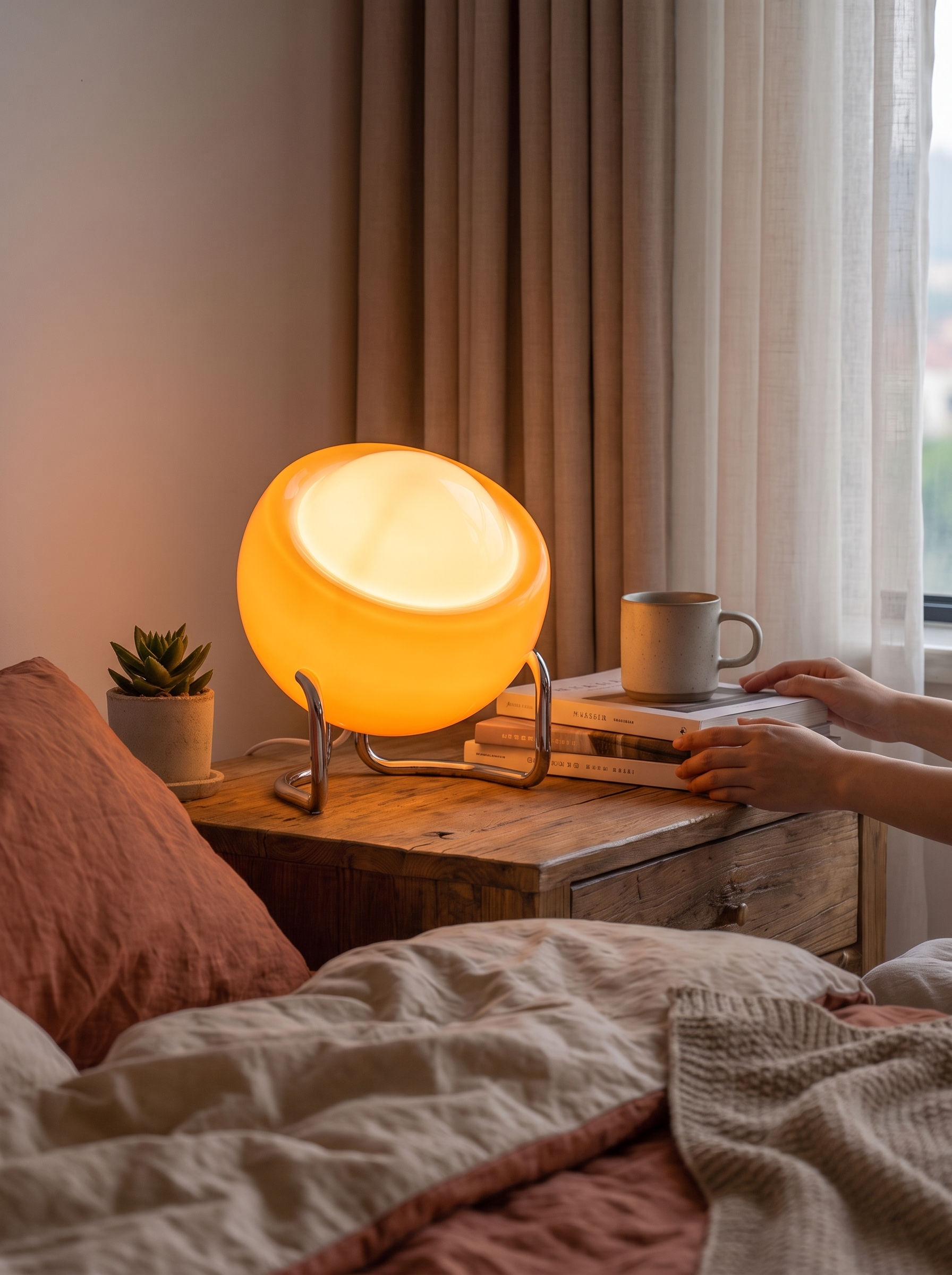 Bauhaus Glass Table Lamp lifestyle image
