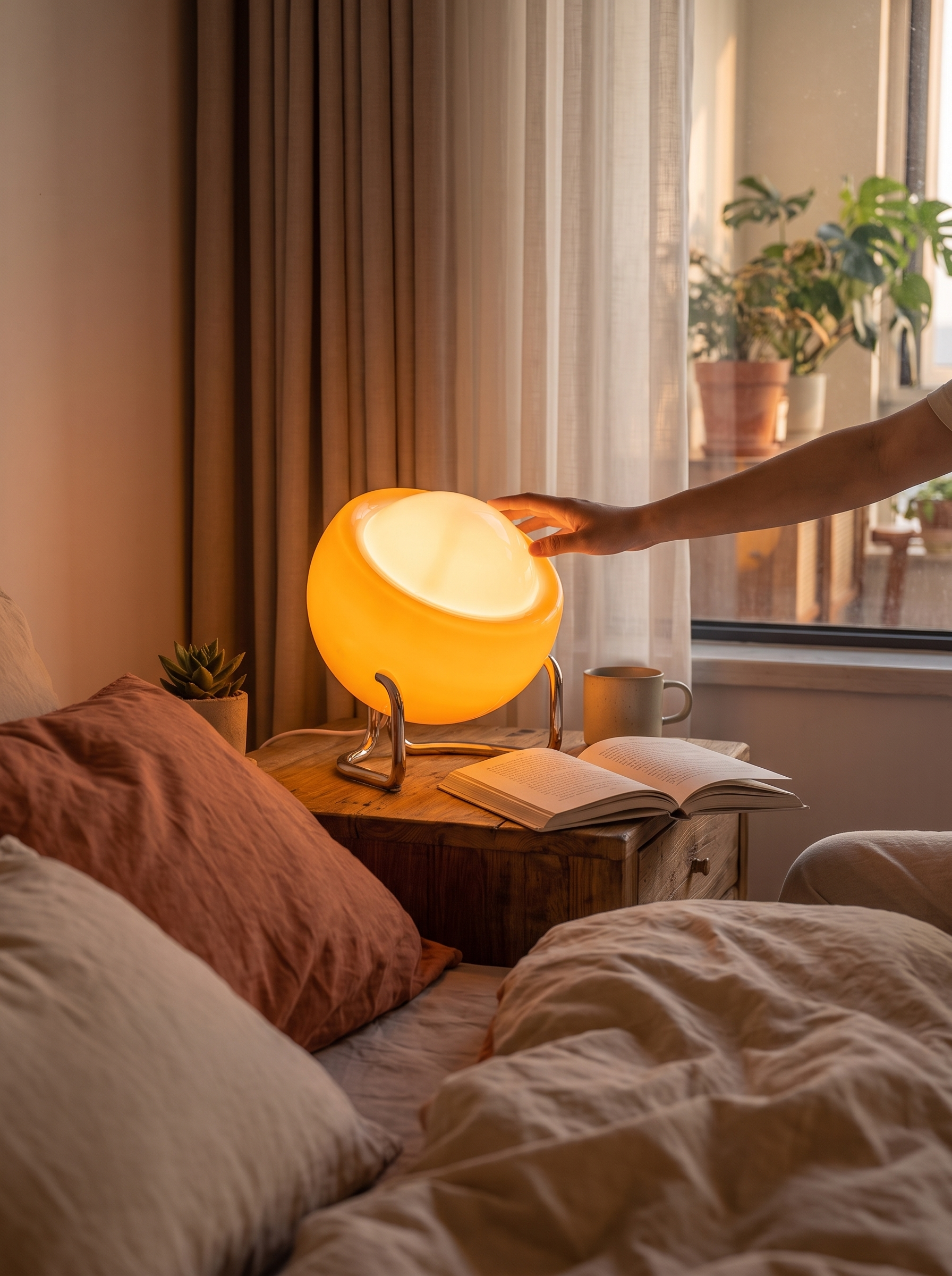 Bauhaus Glass Table Lamp lifestyle image