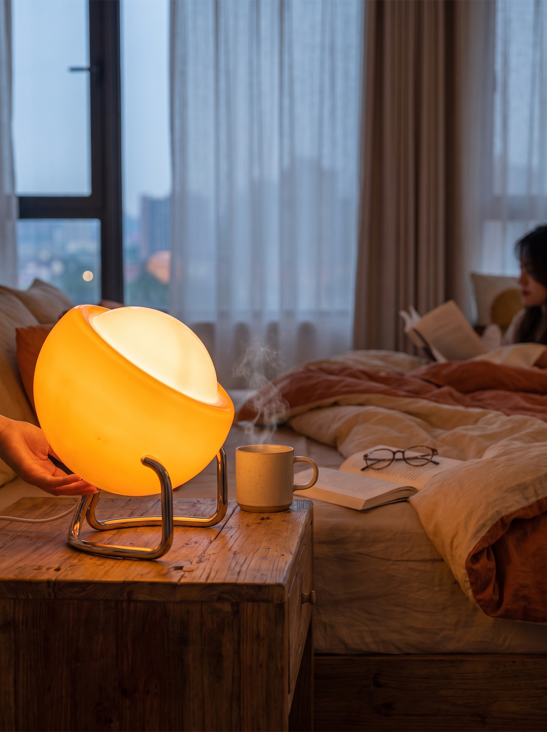 Bauhaus Glass Table Lamp lifestyle image
