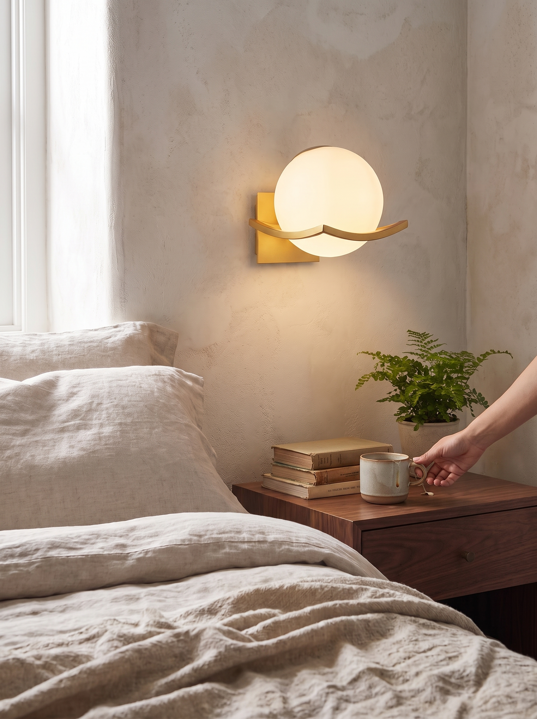 Makar Glass Wall Light lifestyle image