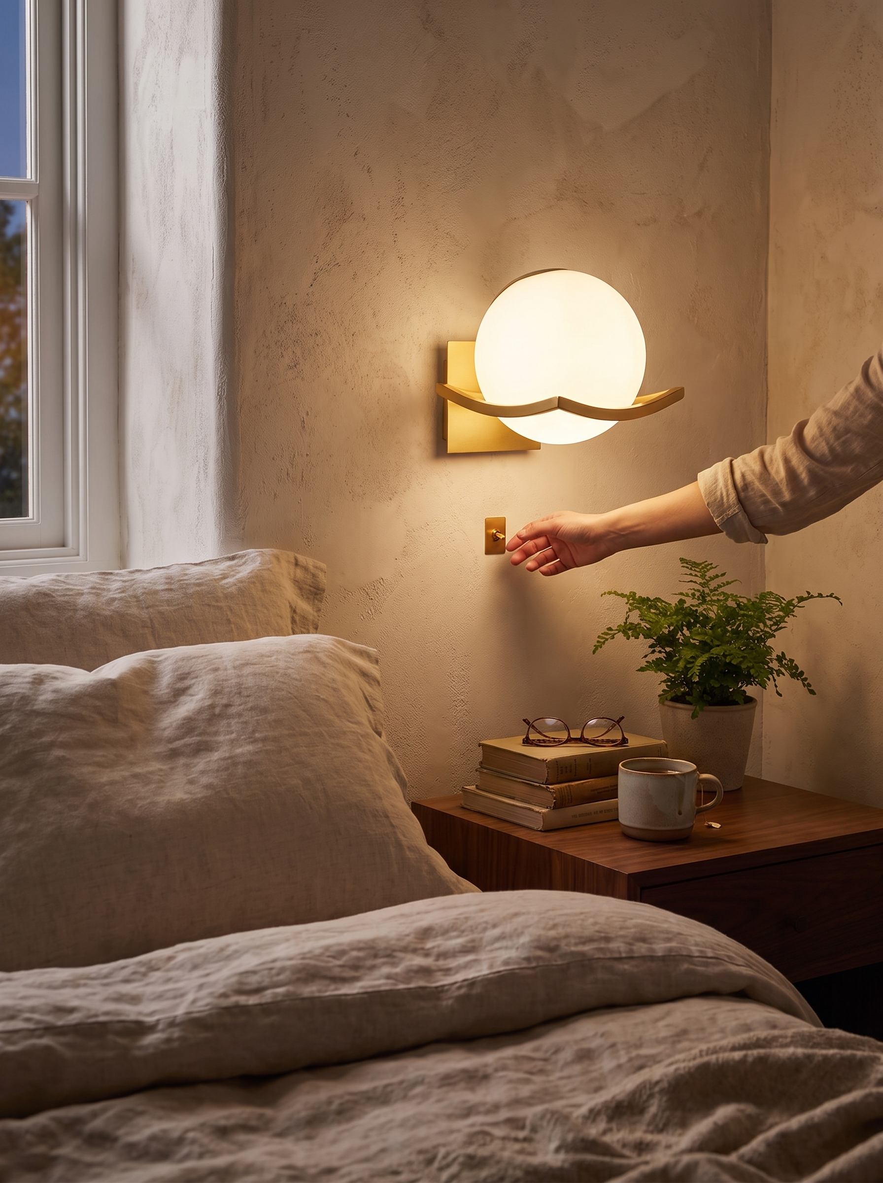 Makar Glass Wall Light lifestyle image