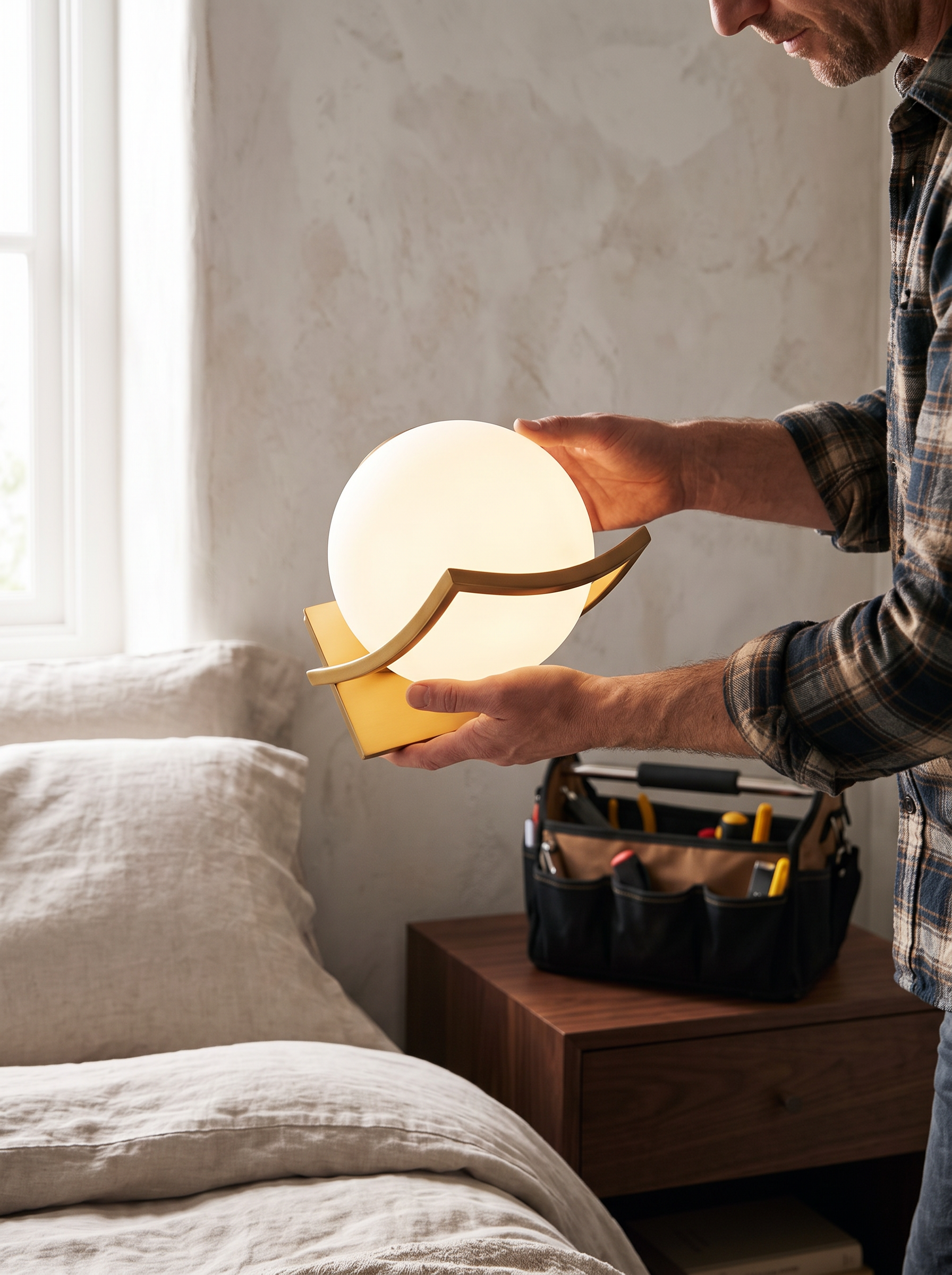 Makar Glass Wall Light lifestyle image
