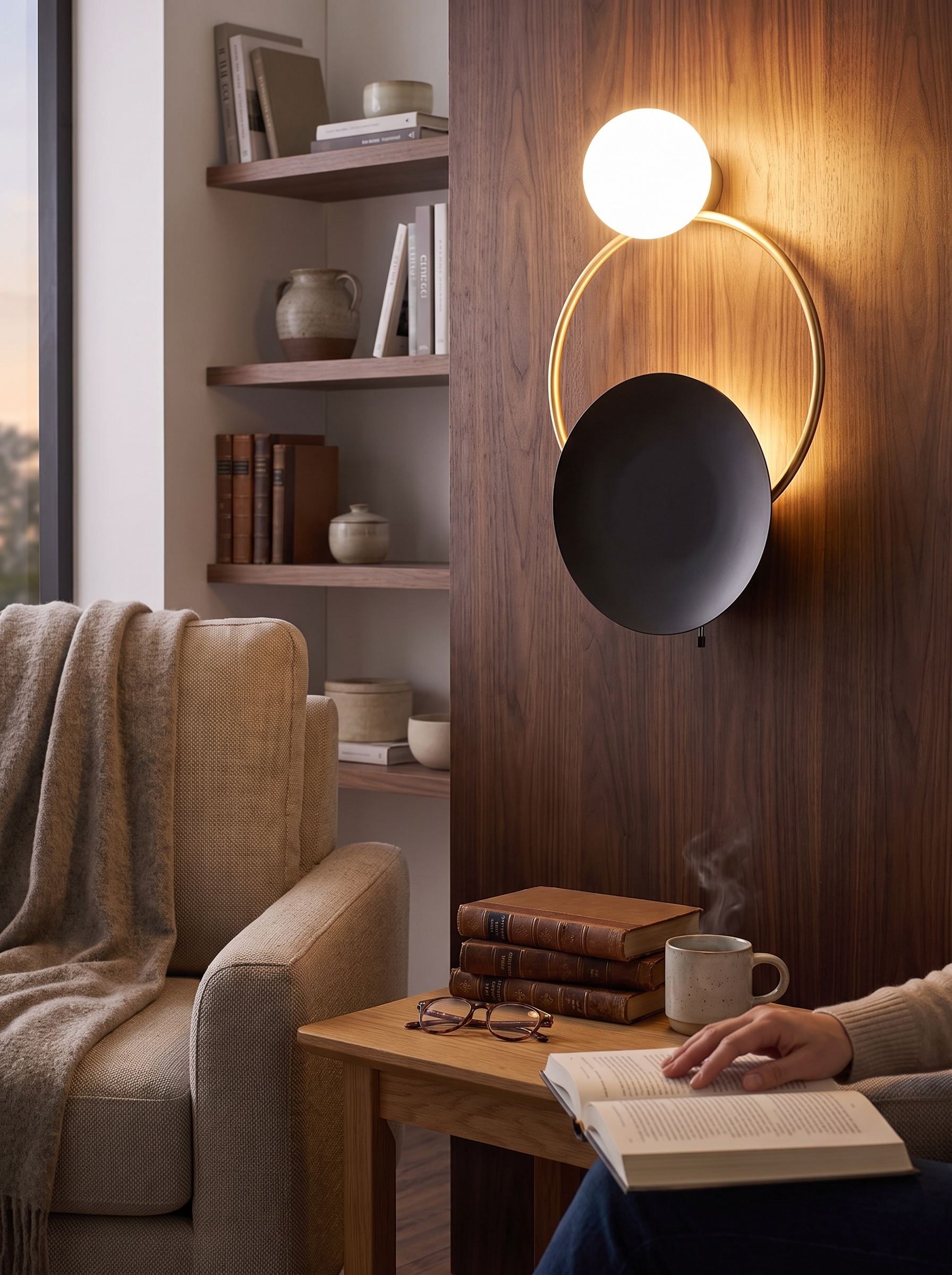 Designer Glass Wall Lamp lifestyle image