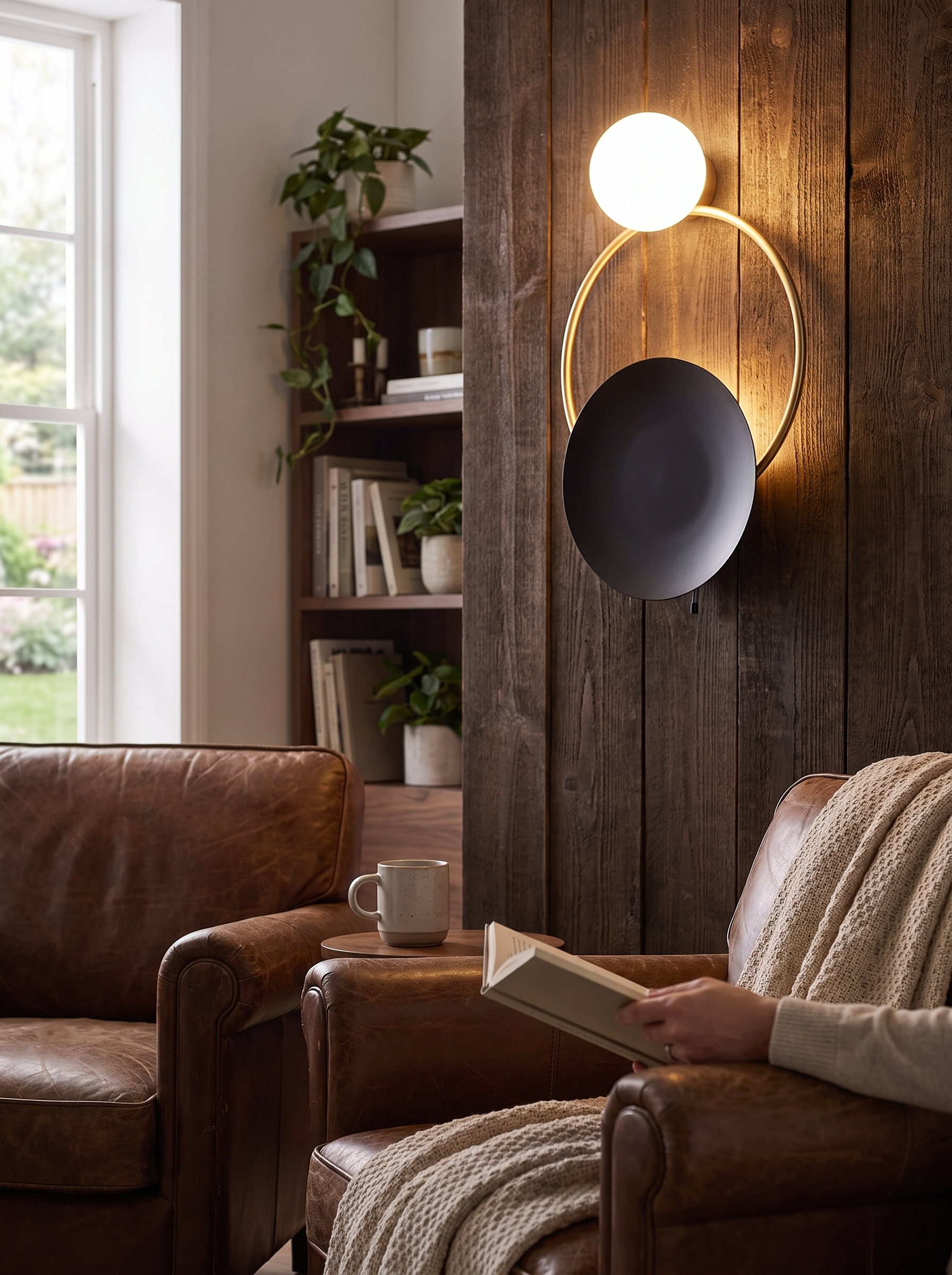 Designer Glass Wall Lamp lifestyle image