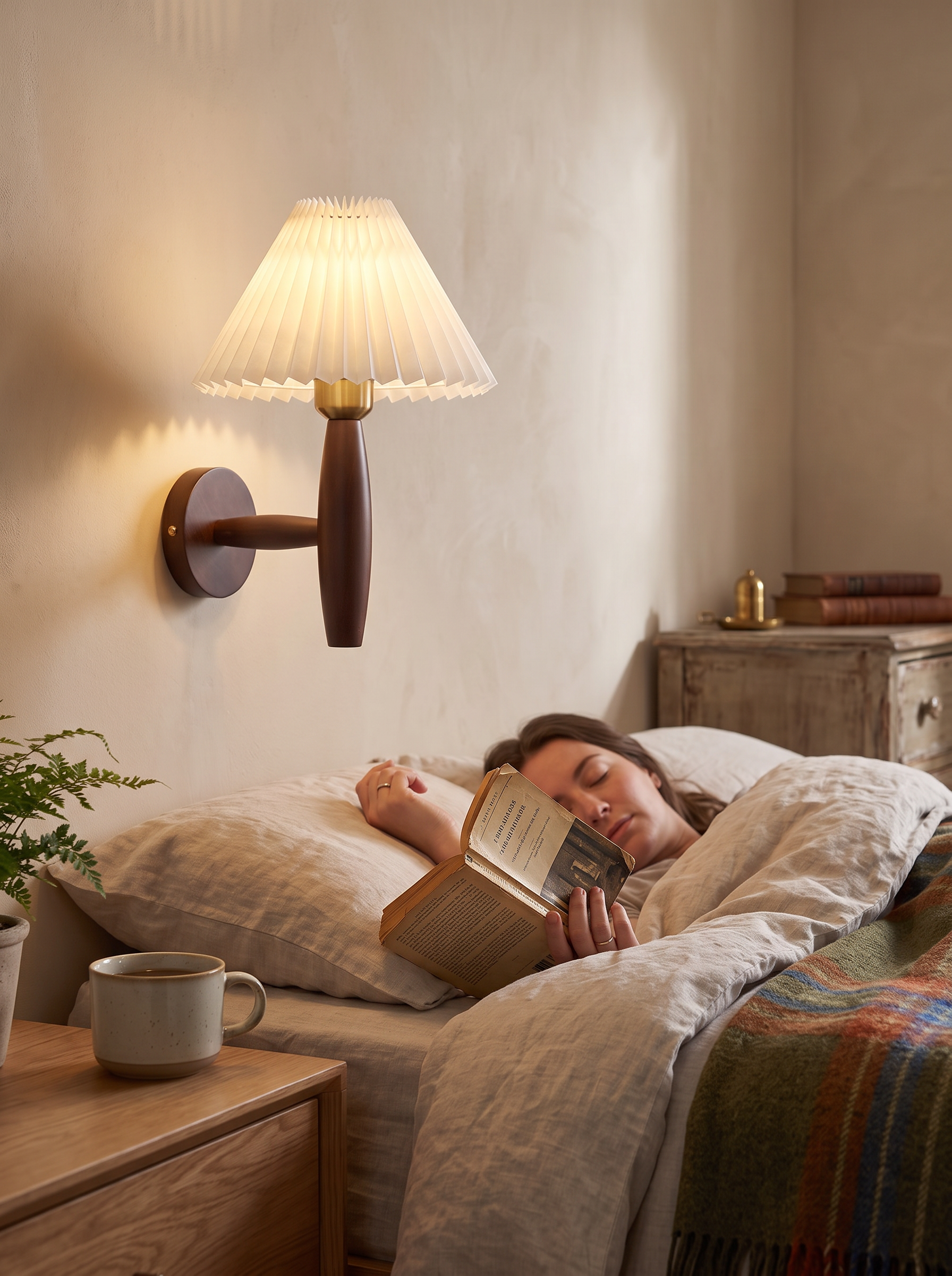 Nordic Wooden Wall Sconce lifestyle image