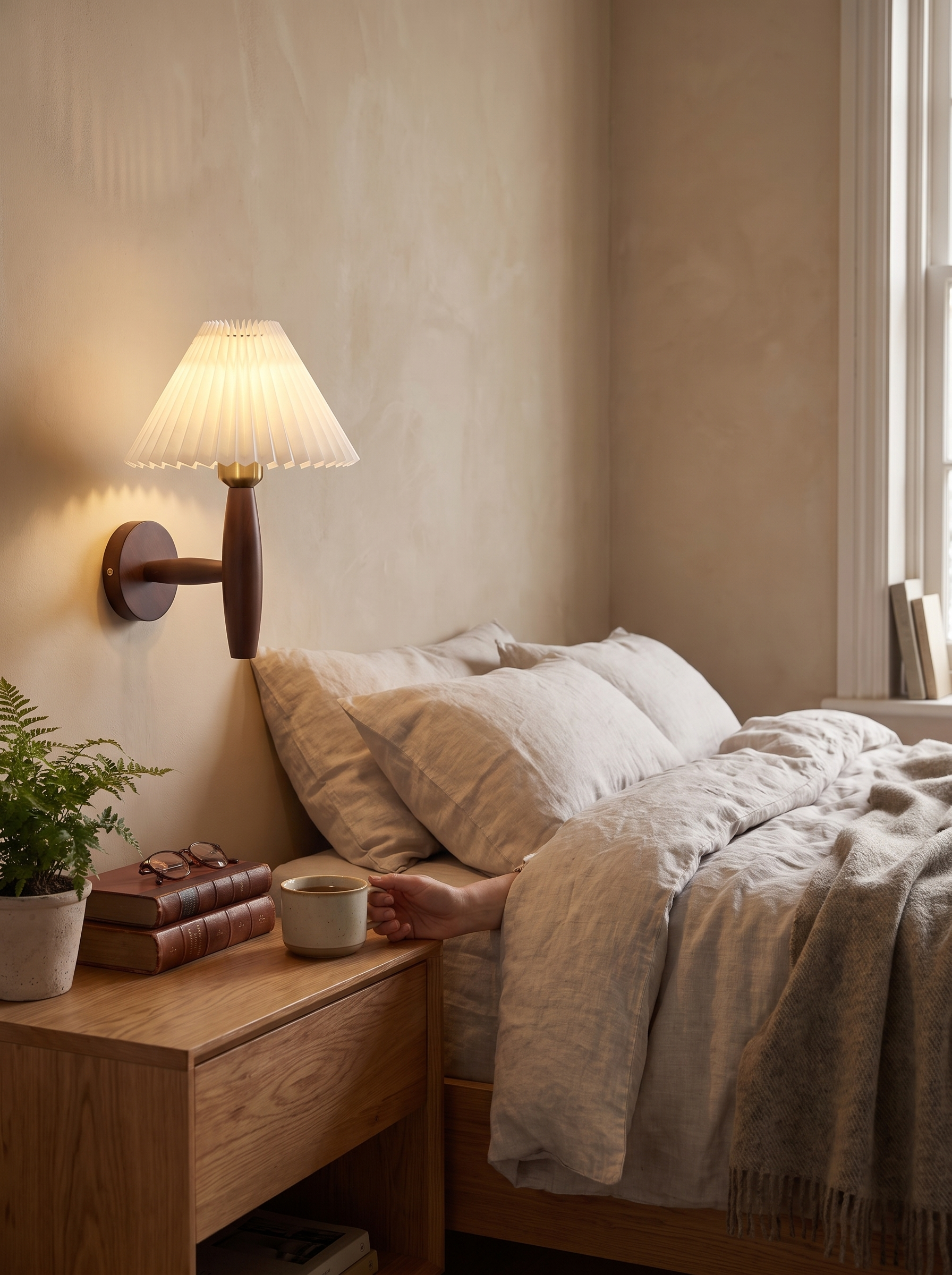 Nordic Wooden Wall Sconce lifestyle image