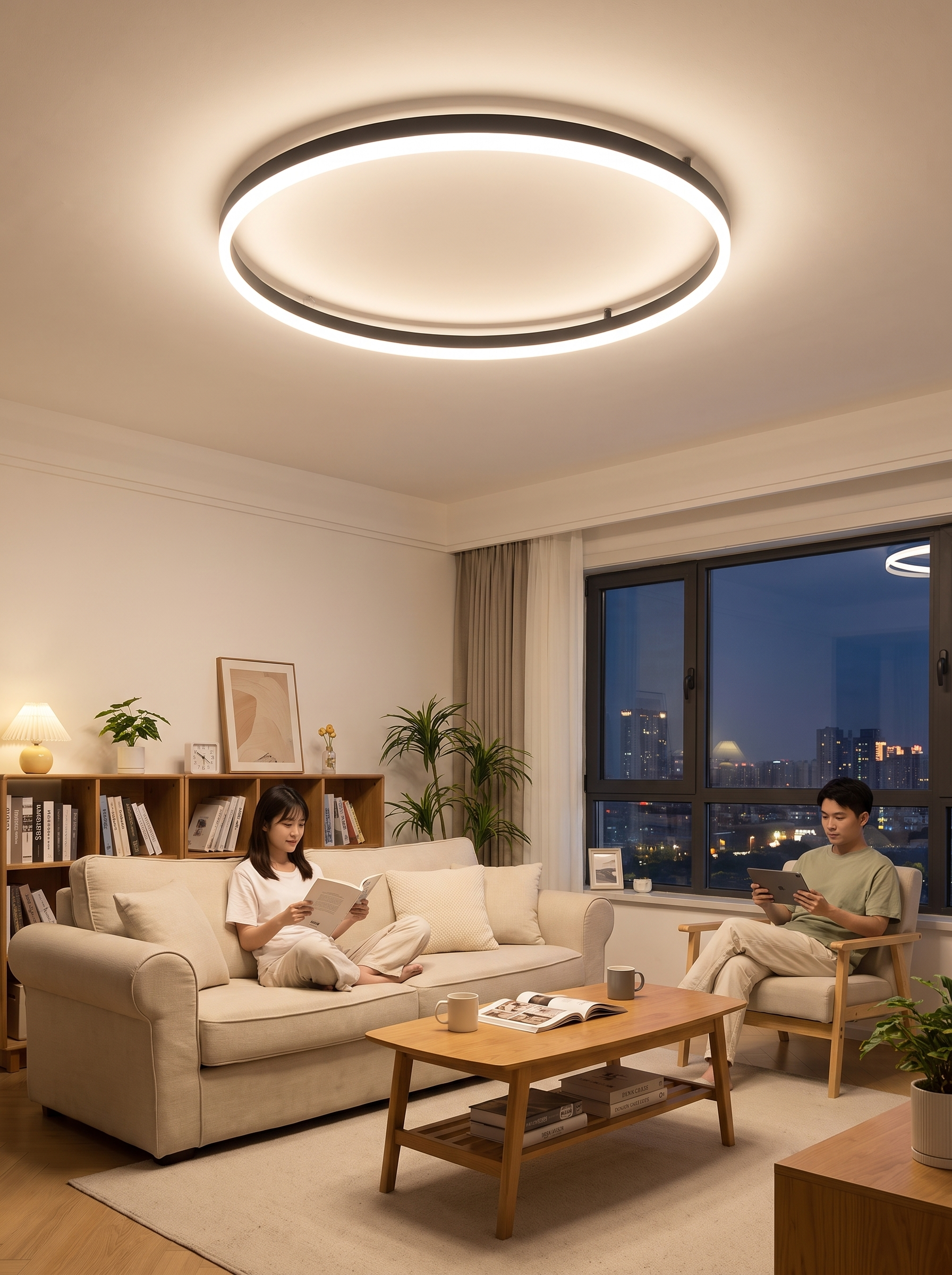 Nordic Disc LED Ceiling Light lifestyle image