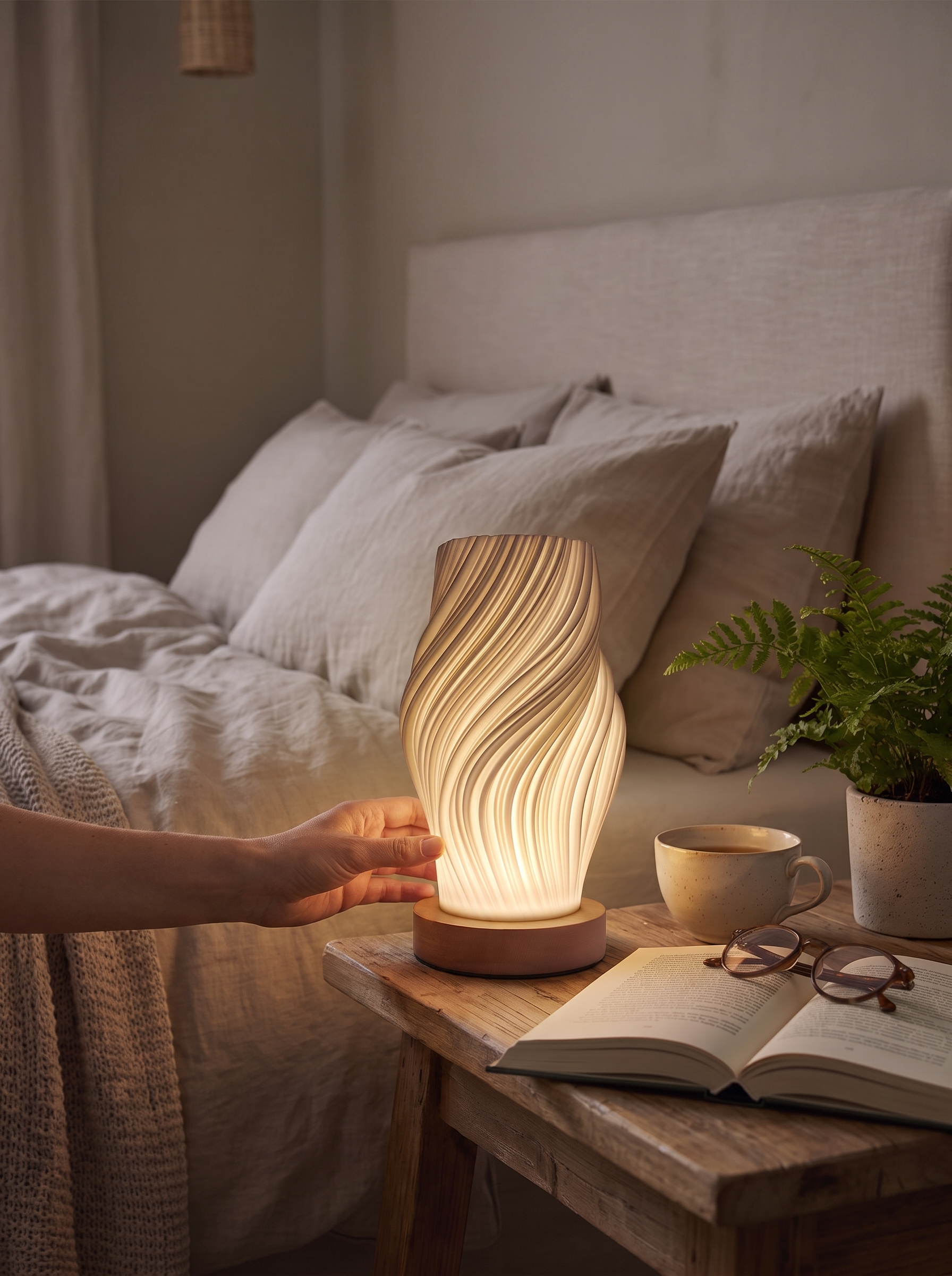 Swirl LED Table Lamp lifestyle image