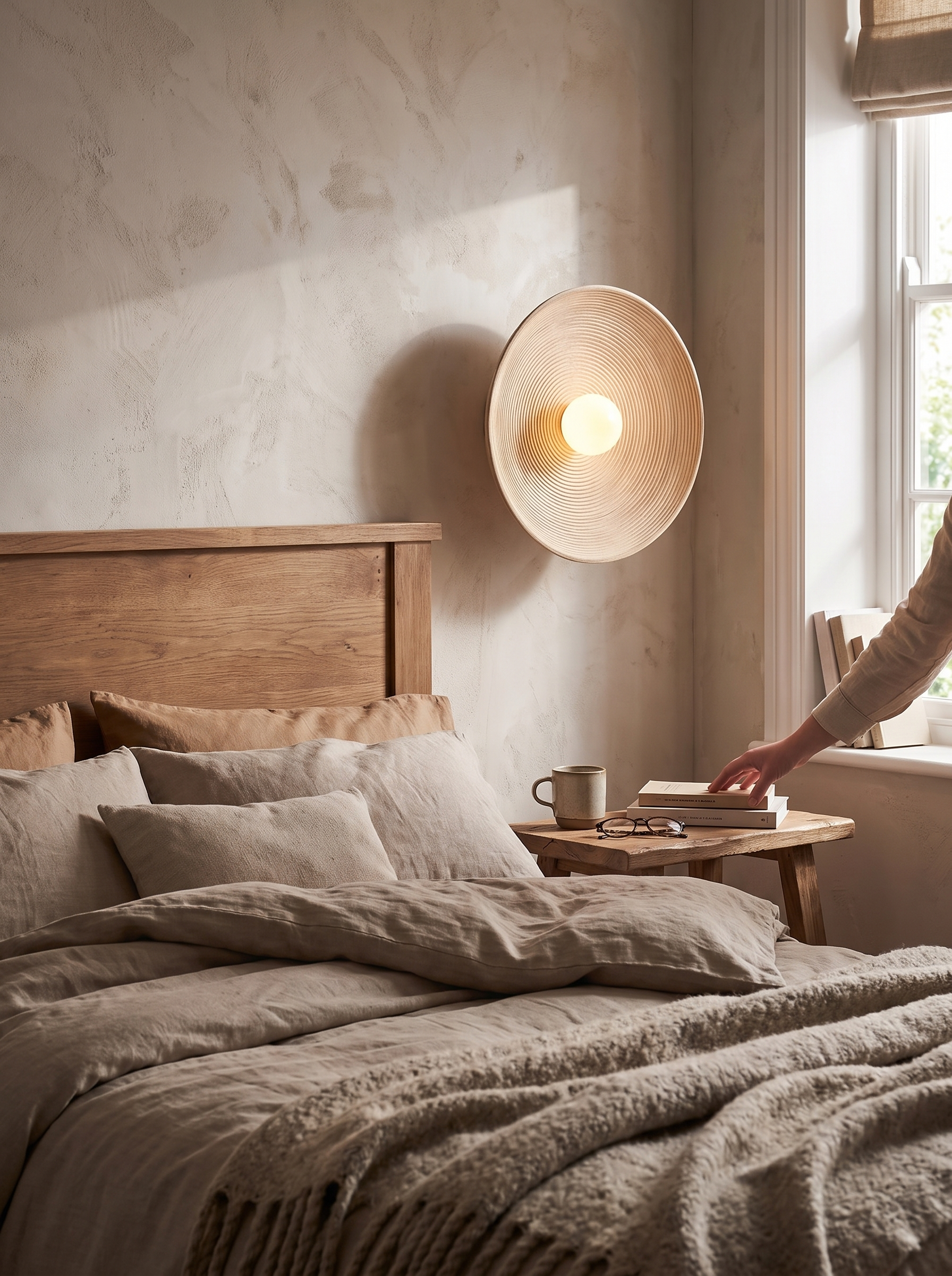 Rustic Wood Wall Sconce lifestyle image