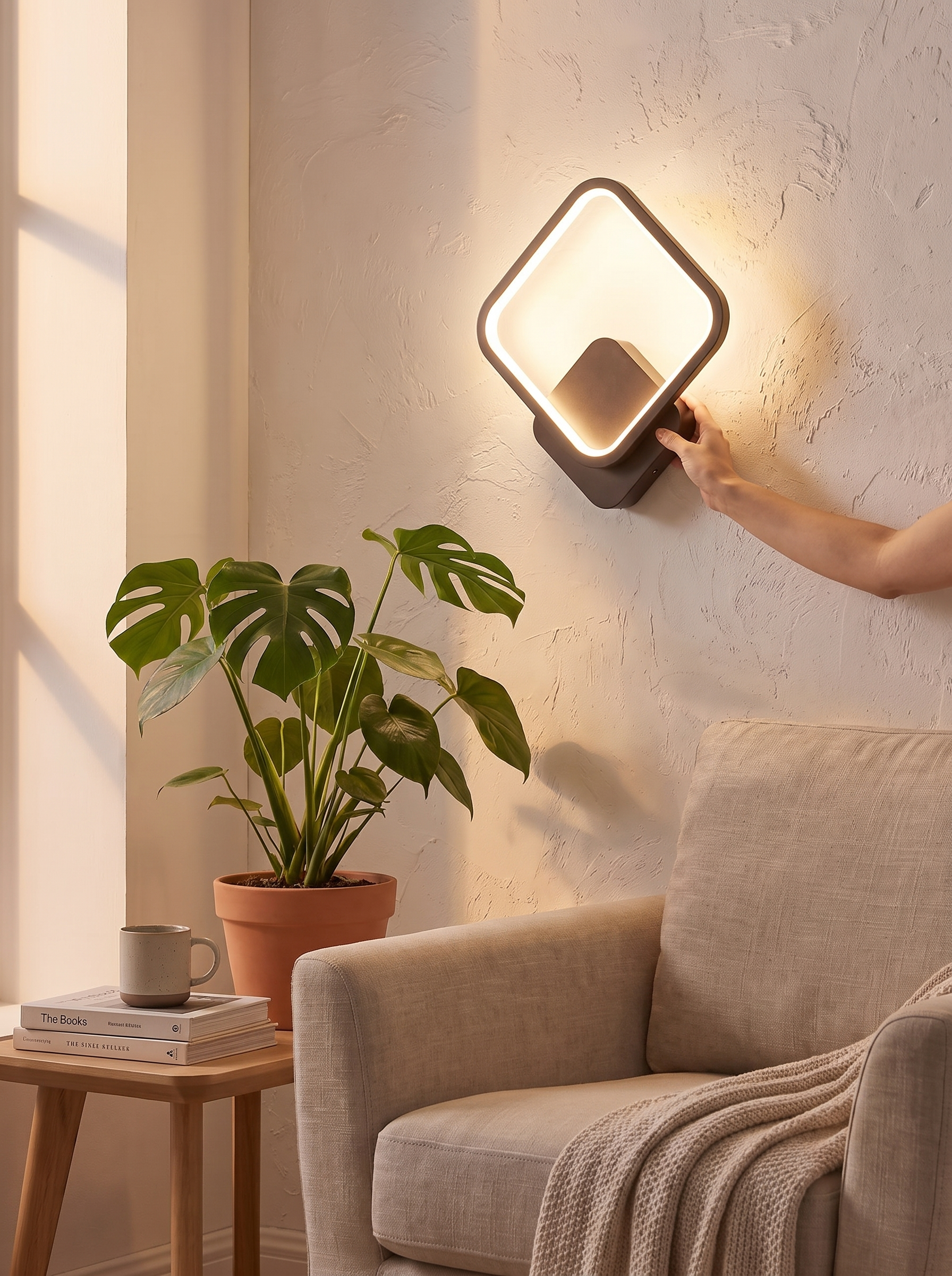 Modern Square LED Wall Lamp lifestyle image