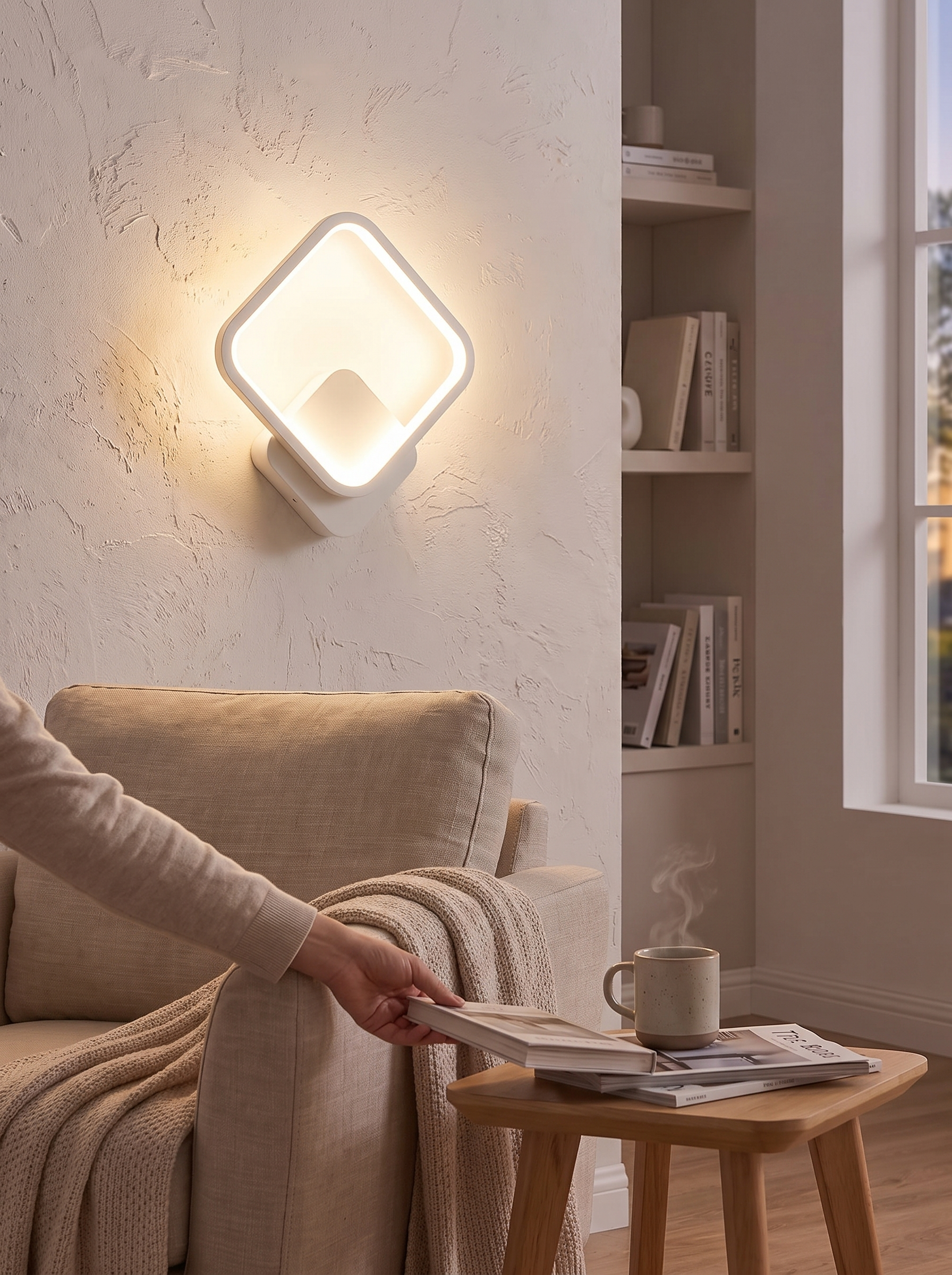 Modern Square LED Wall Lamp lifestyle image