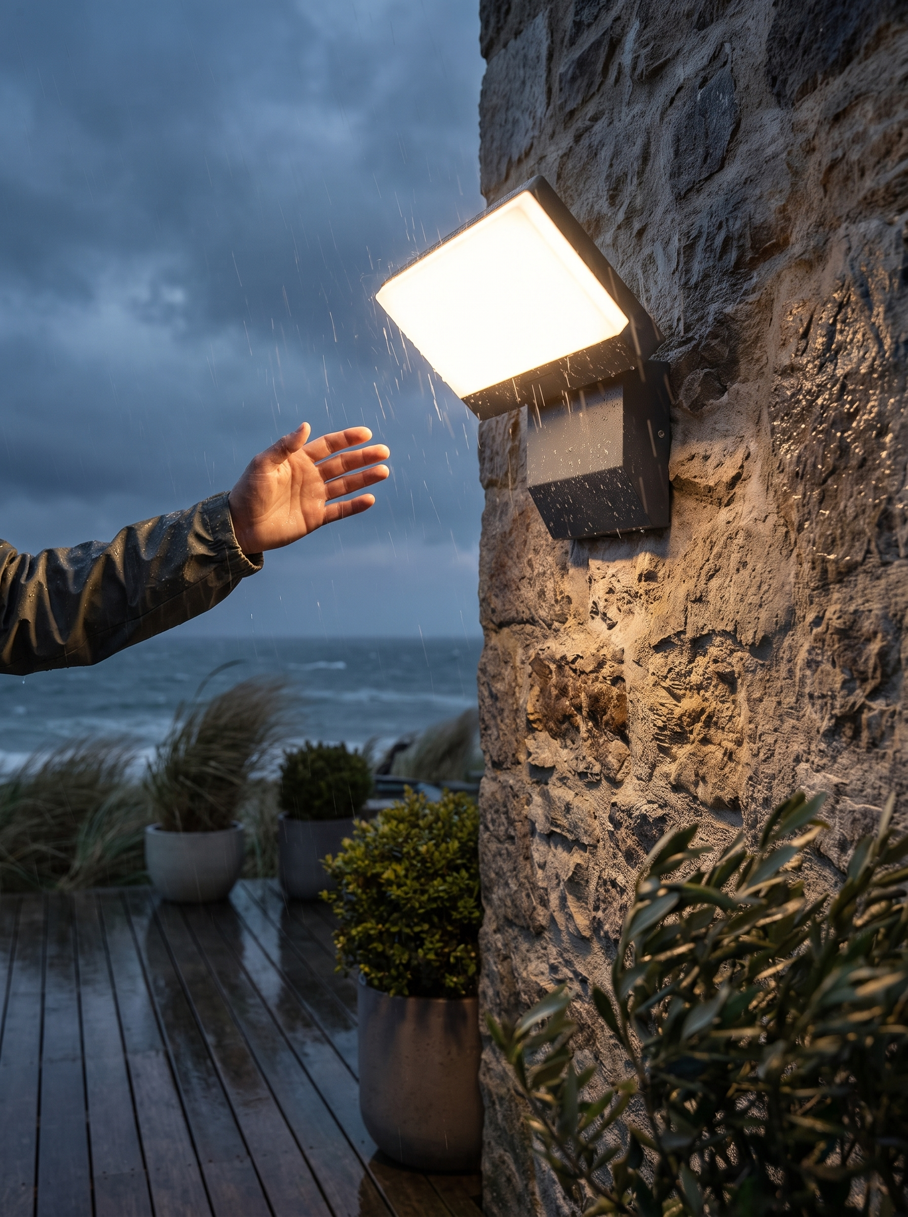 LumiFold Outdoor Wall Light lifestyle image