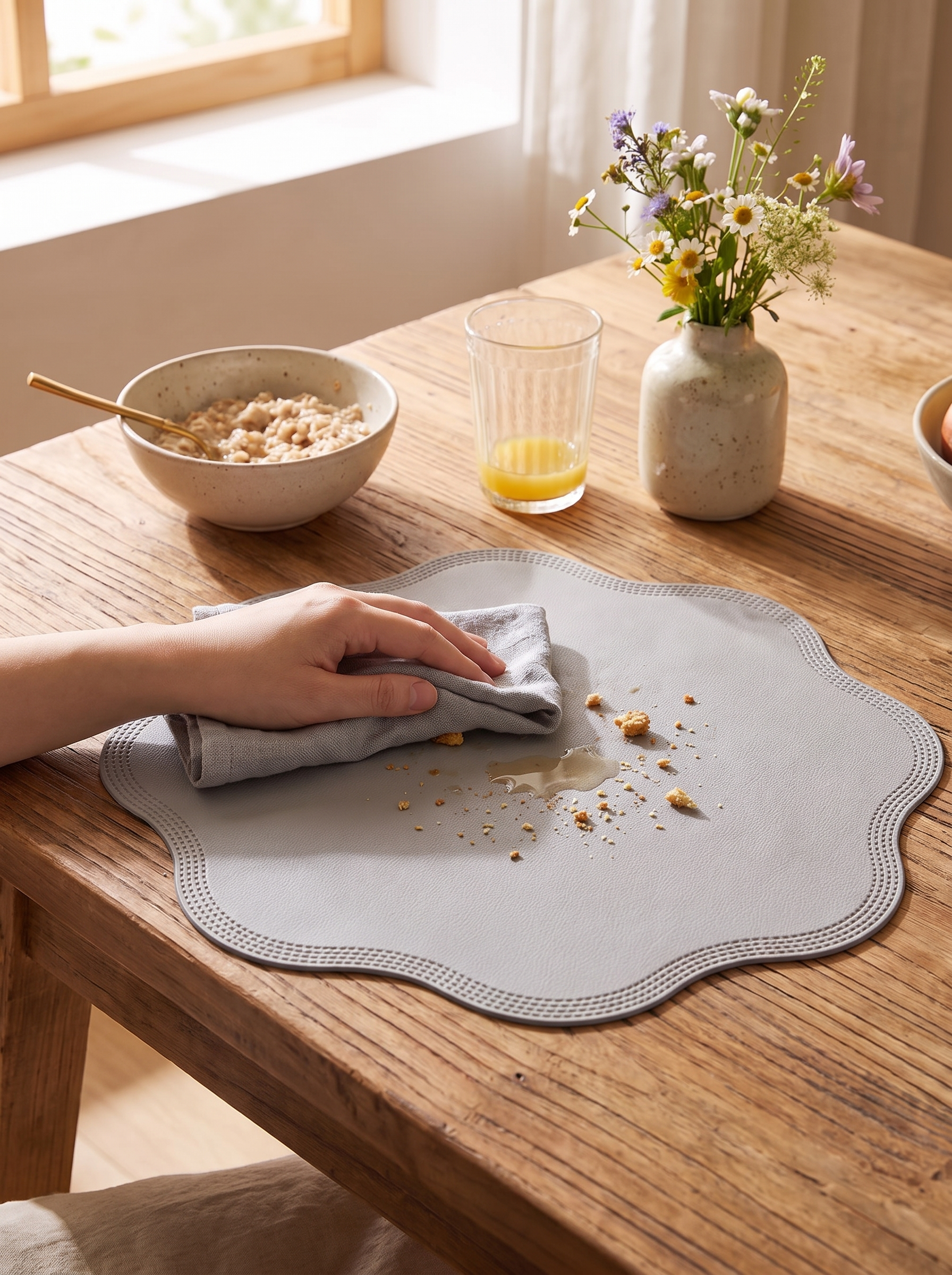 FloraMat Faux Leather Placemats lifestyle image