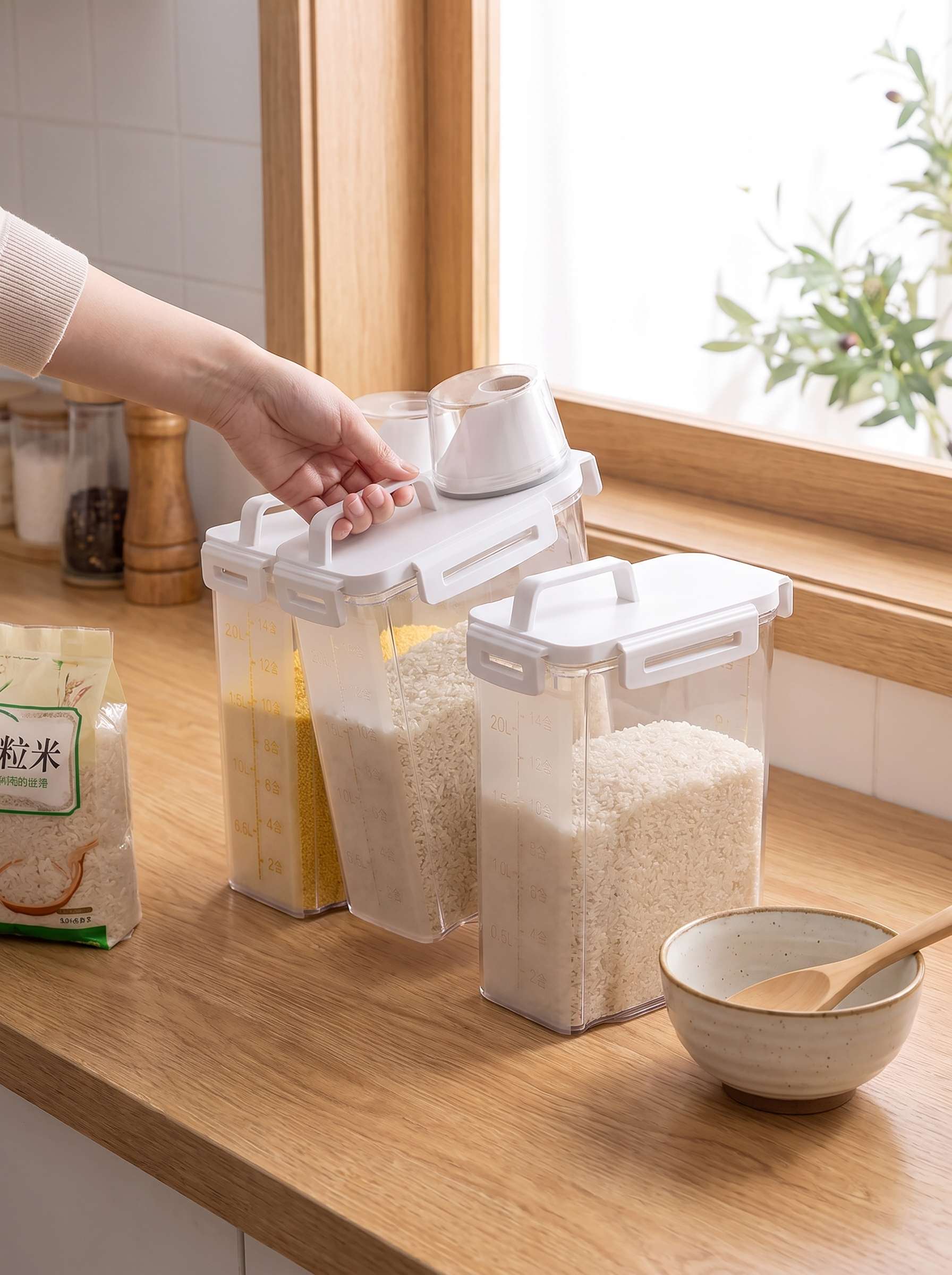 Airtight Grain Storage Container lifestyle image