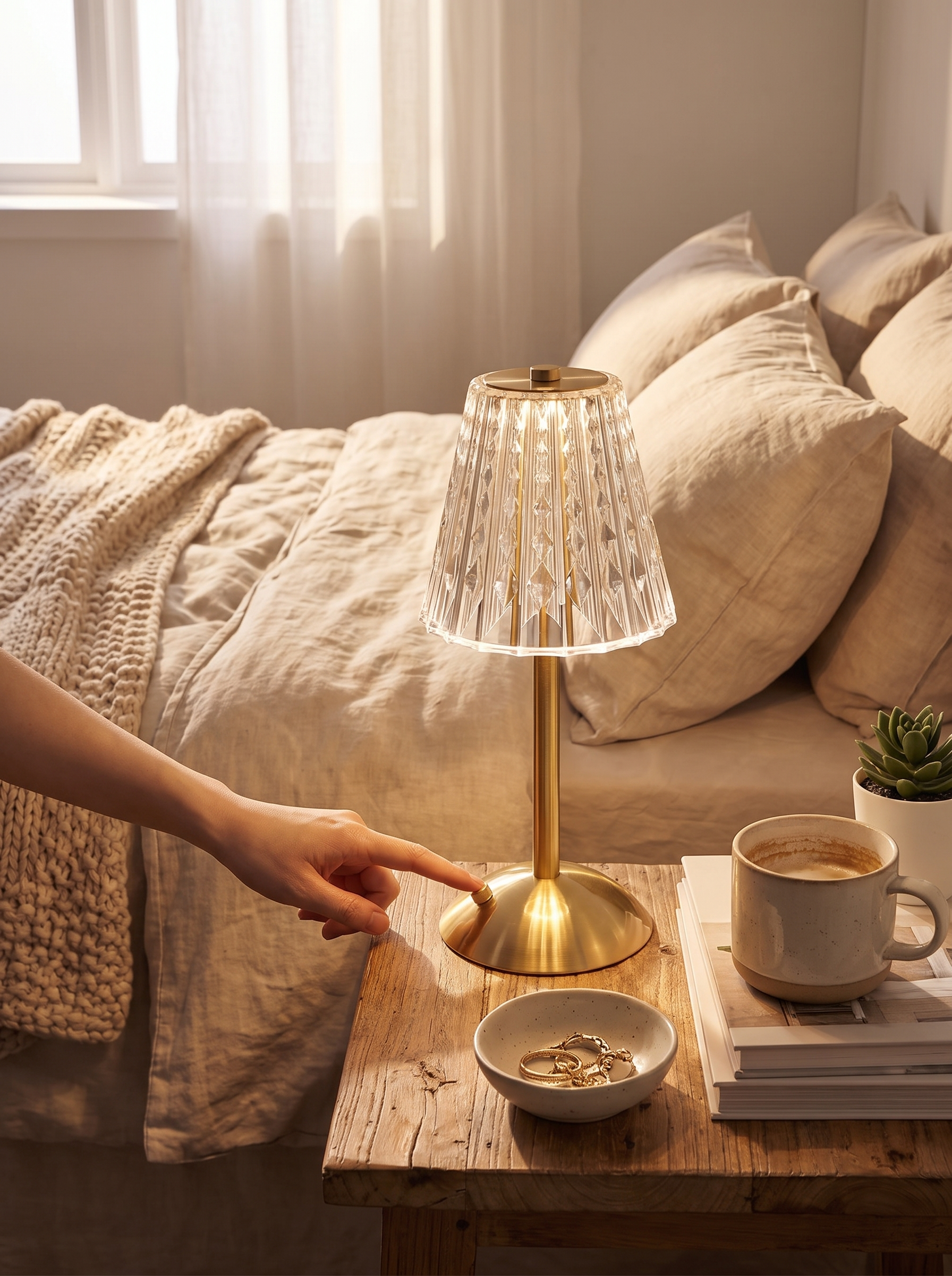 Crystal Touch Table Lamp lifestyle image