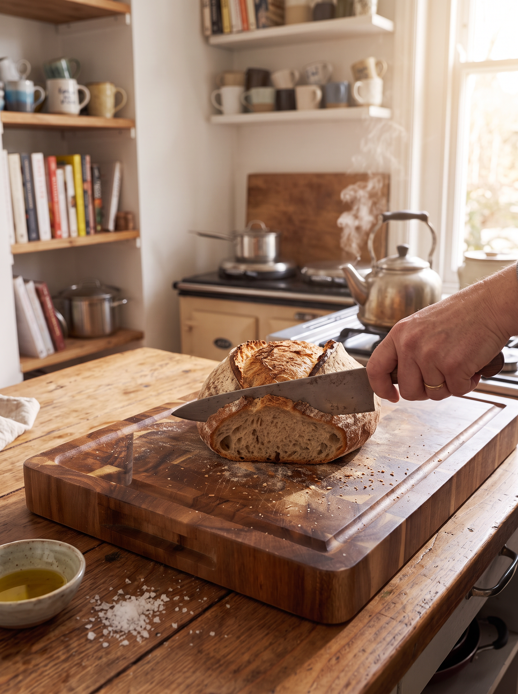 Acacia Wood Cutting Board lifestyle image