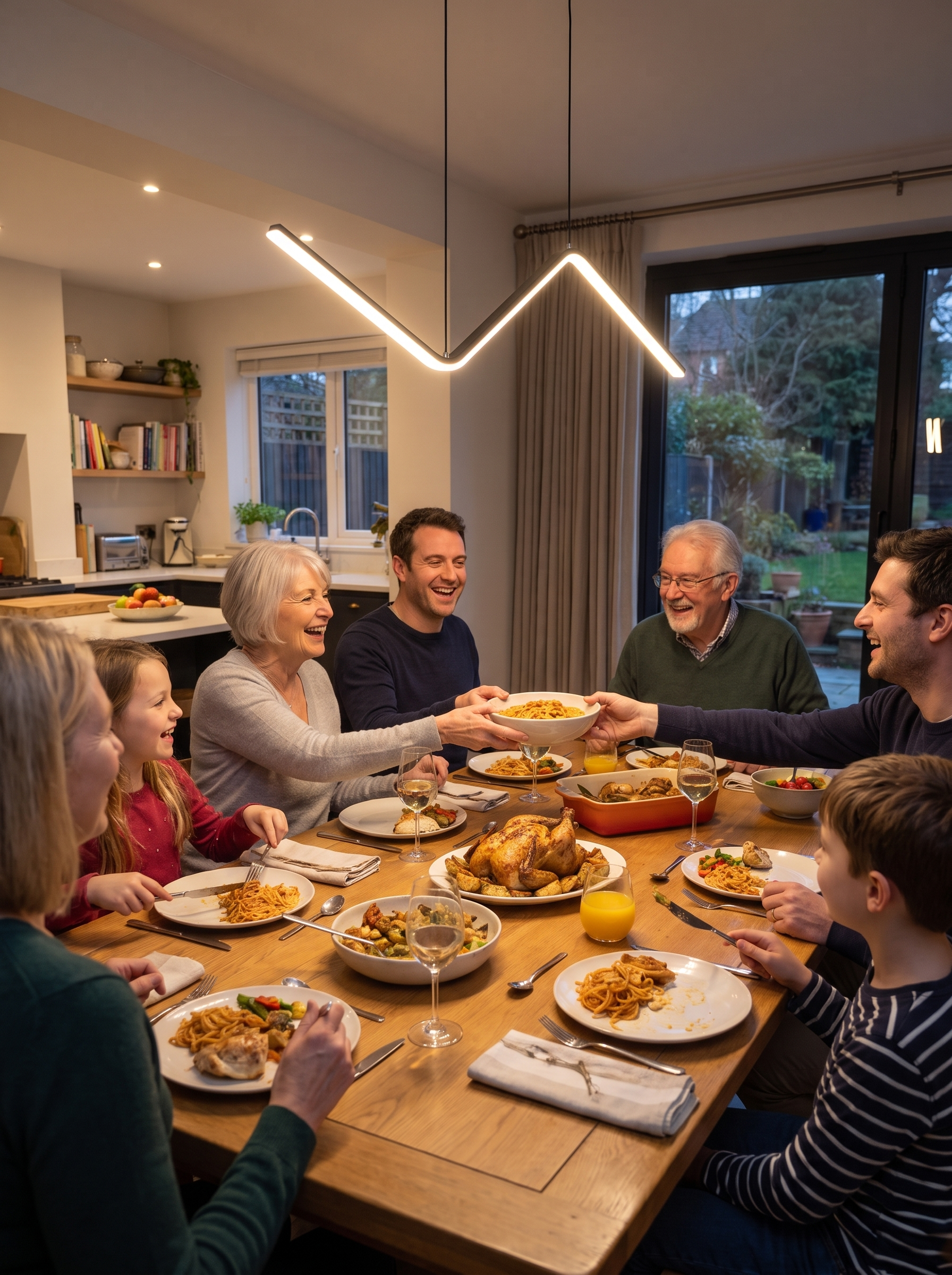 Aluminium Dining Pendant Lamp lifestyle image